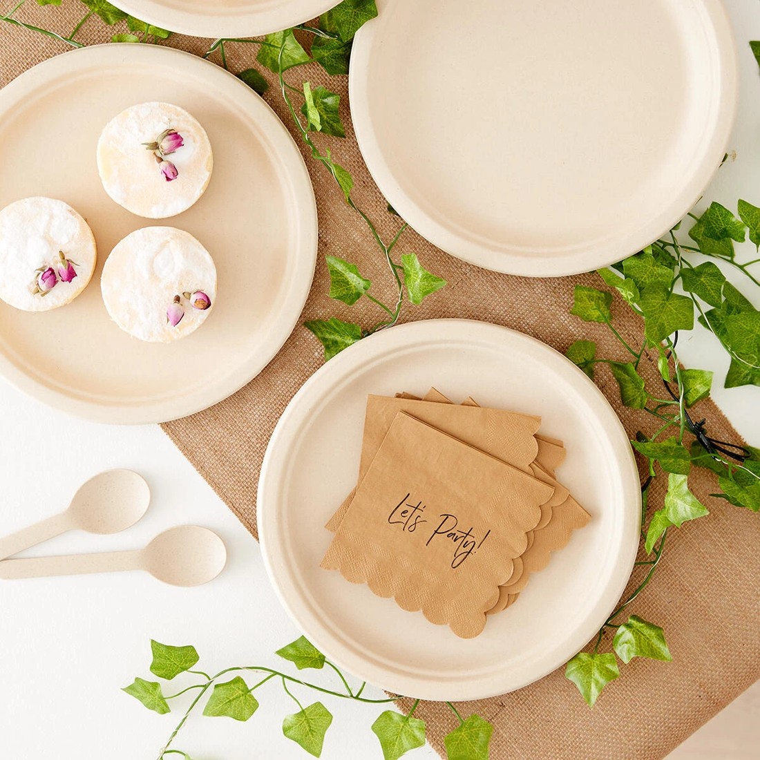 7 12 Pack Sugarcane Pulp Round Plates, 7 of 7