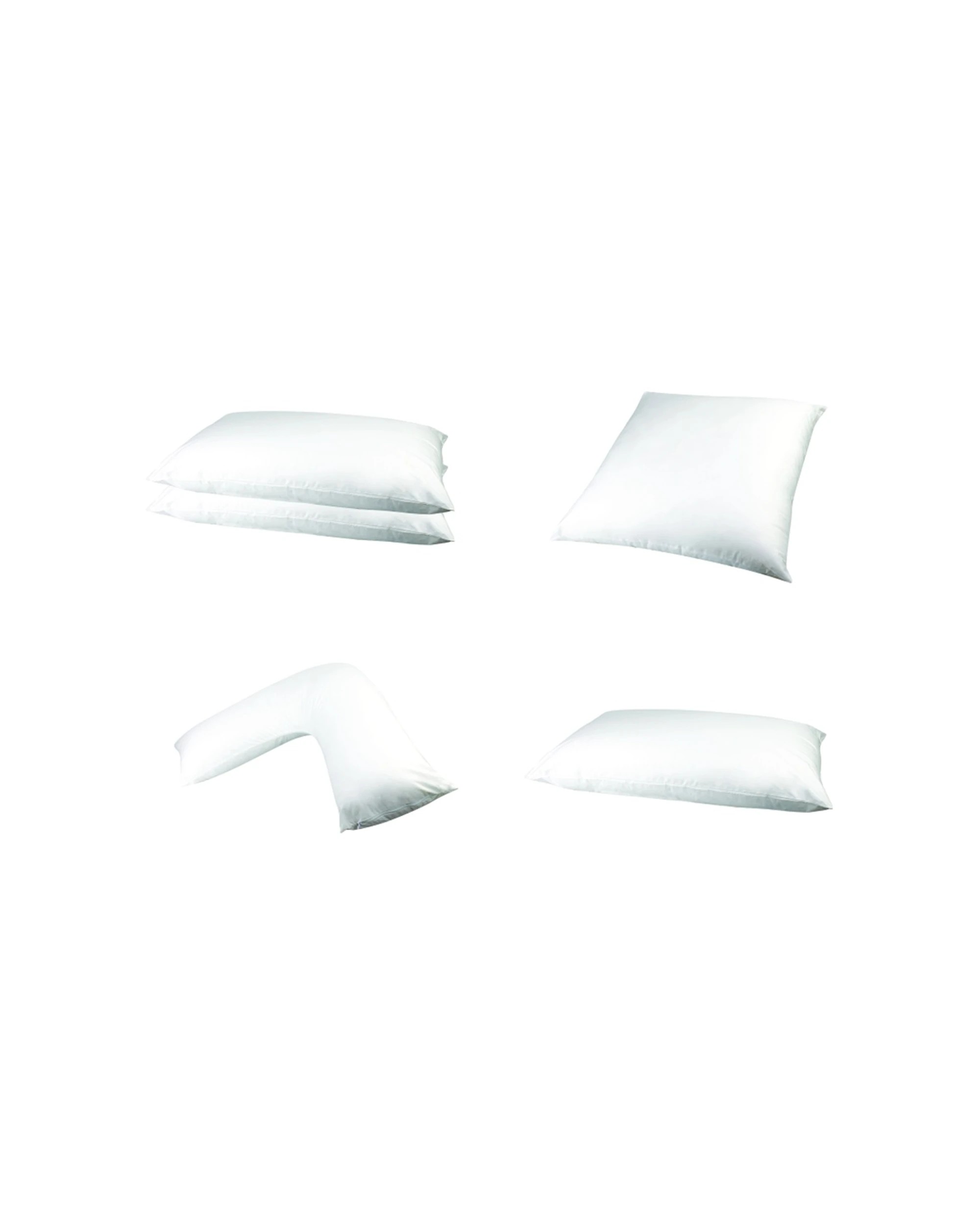 3 Jason Dream Night European Pillow Low Allergenic Cotton Japara Cover 2PK 65x65cm - White, 3 of 4