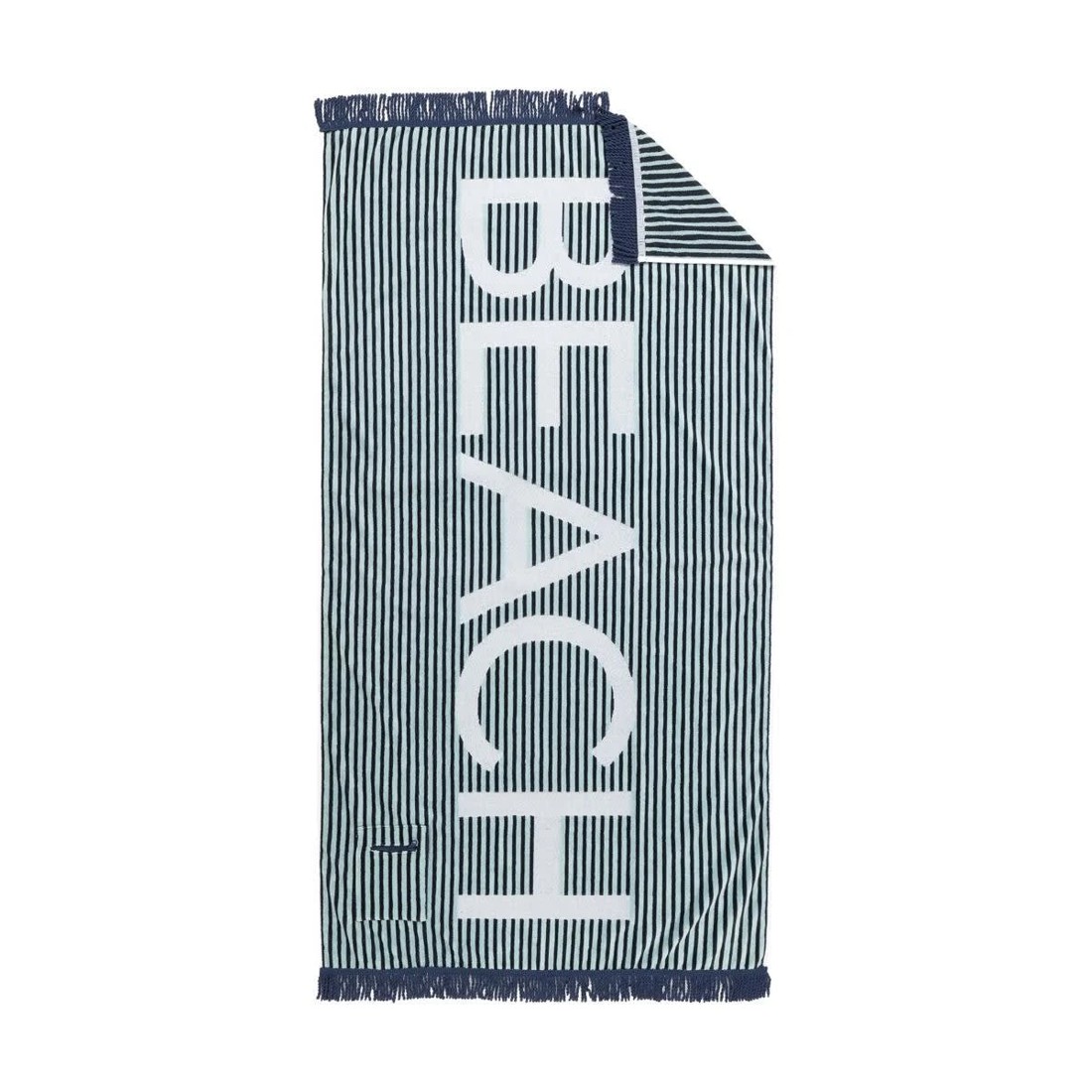 4 Large Cotton Beach Towel - Blue, 4 of 6