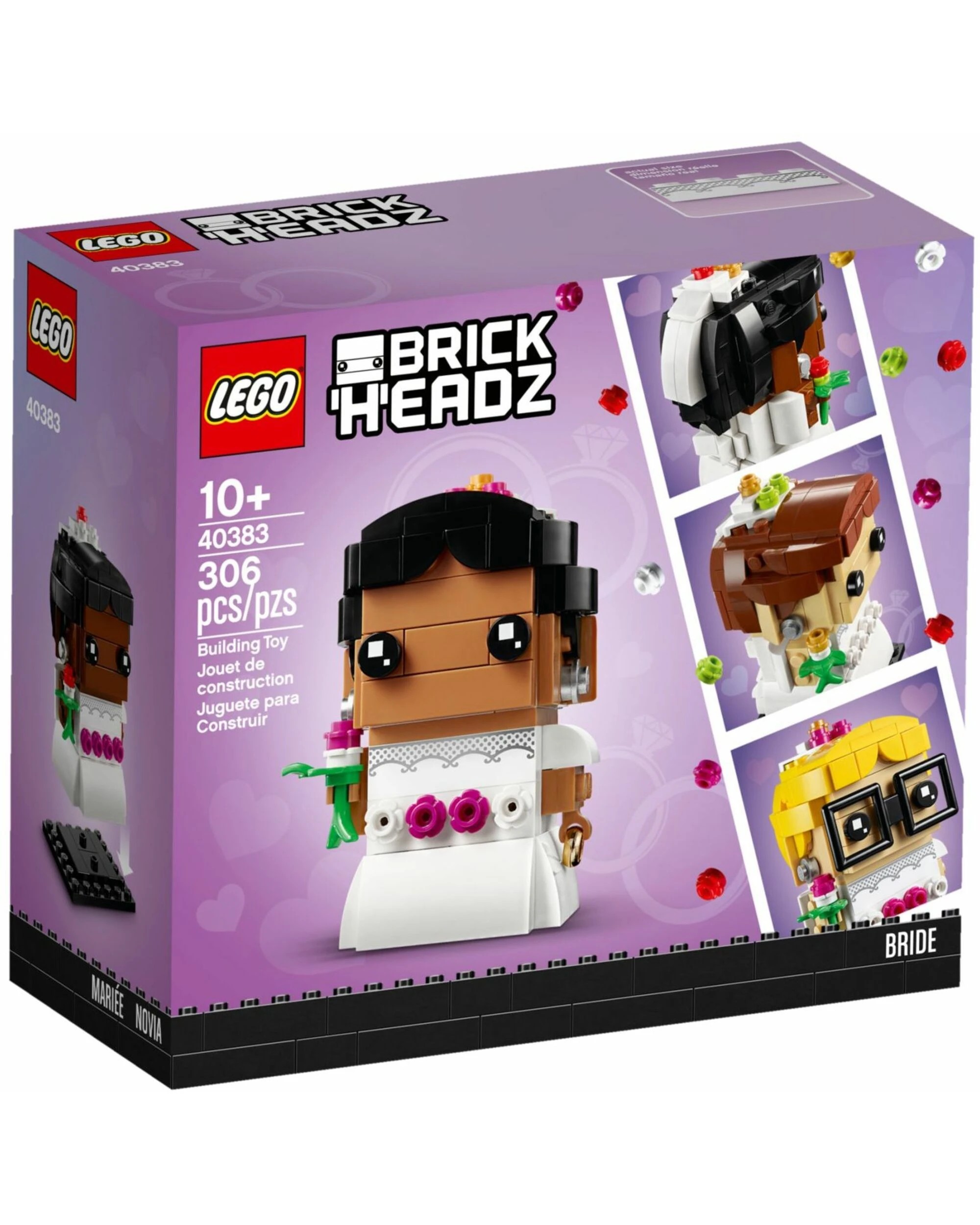 1 LEGO 40383 BrickHeadz Wedding Bride - Customizable & Fun, 1 of 1