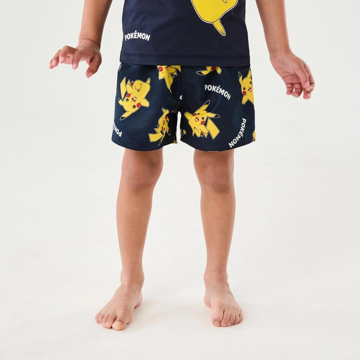 1 Pokemon License All Over Print Boardshorts DRESS BLUE PIKACHU, 1 of 6