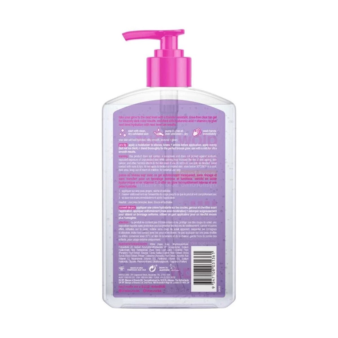 2 b.tan Glow Your Own Way Next Level Clear Self Tan Gel 473ml - Hyaluronic Acid and Vitamin C, 2 of 5