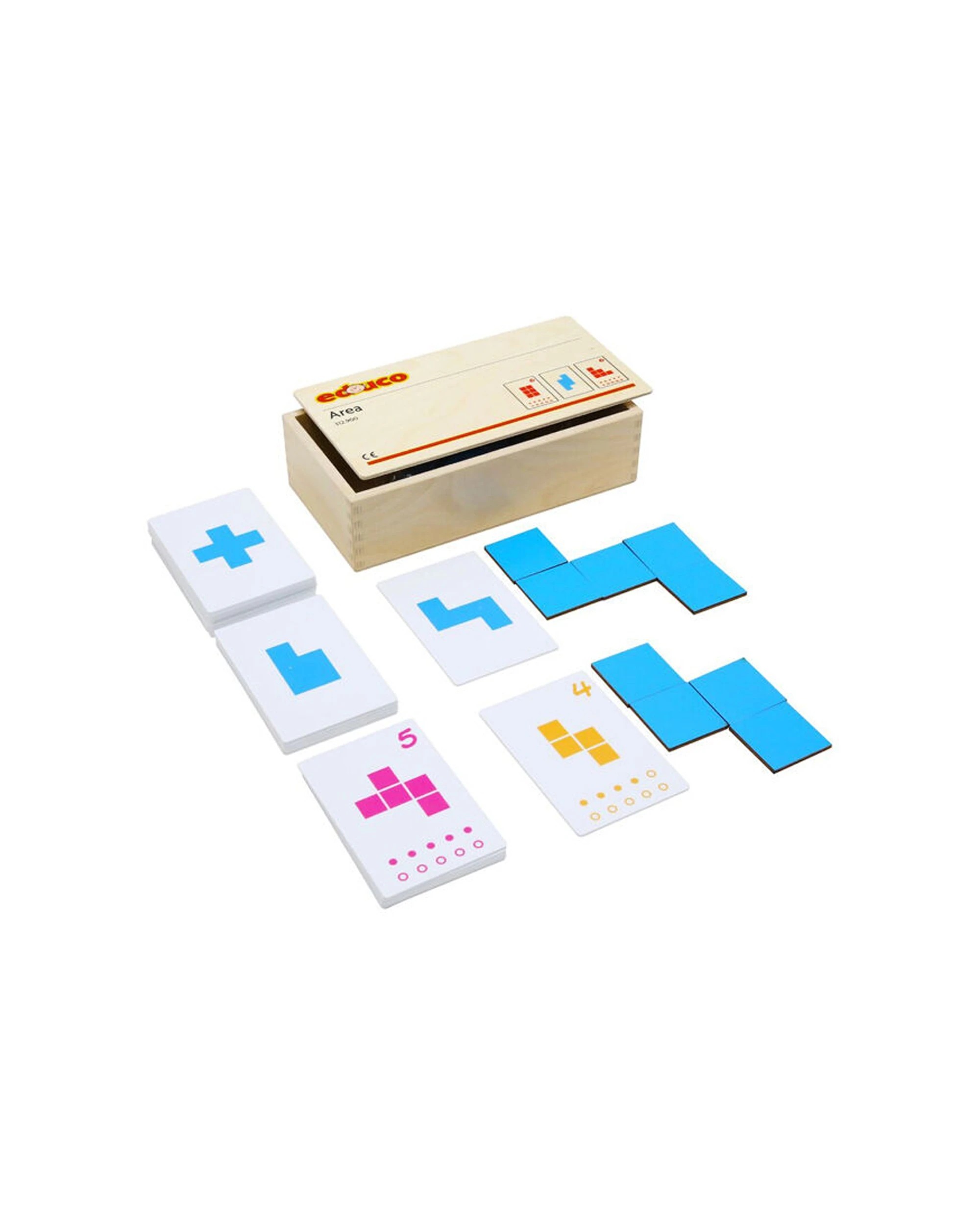 2 EDUCO Shape Building Set 16Pc - Educational Toy - Skills Development Wooden - Blue, 2 of 3