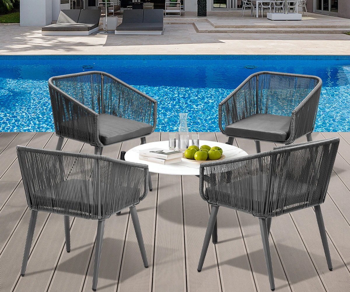 4 Livsip Outdoor Lounge Setting Furniture 5 Piece Patio Set - Multi, 4 of 9