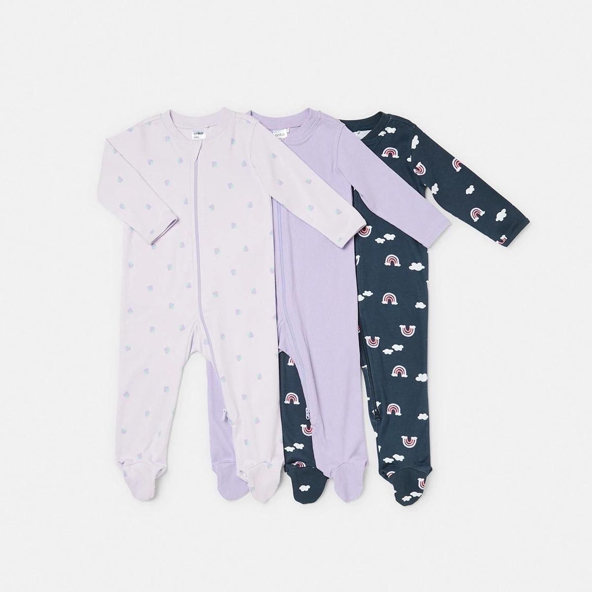 1 3 Pack Coveralls Strawberry, 1 of 8