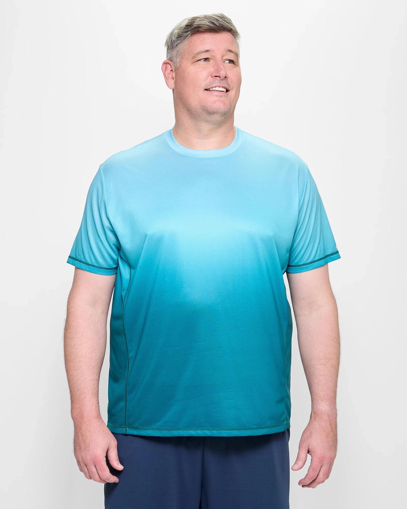 1 Target Plus Size Active Training T-Shirt TEAL GRADIENT, 1 of 3