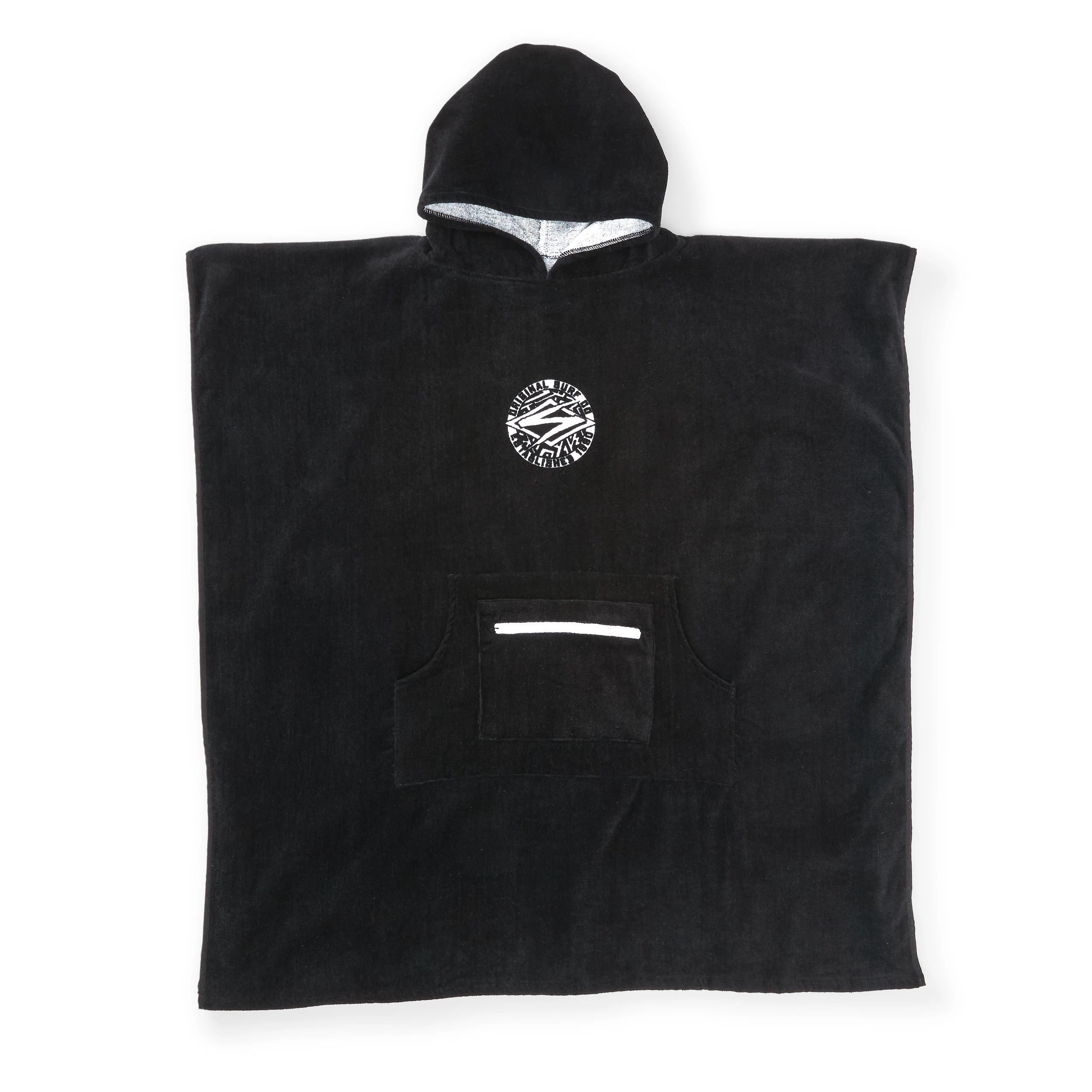 5 Hooded Velour Cotton Beach Towel - Black, 5 of 6