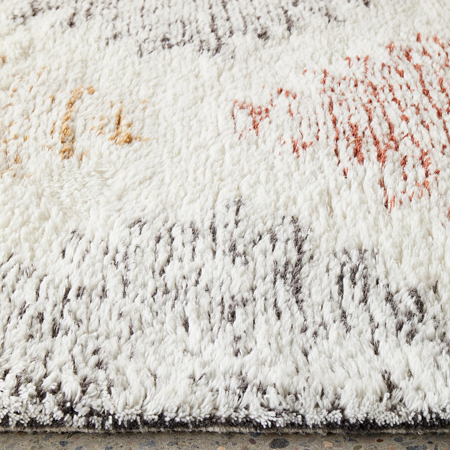 7 Common Ground Rugs Lumina Motif 225x155cm - Medium Hand Tufted Wool Floor Rug - White, 7 of 7