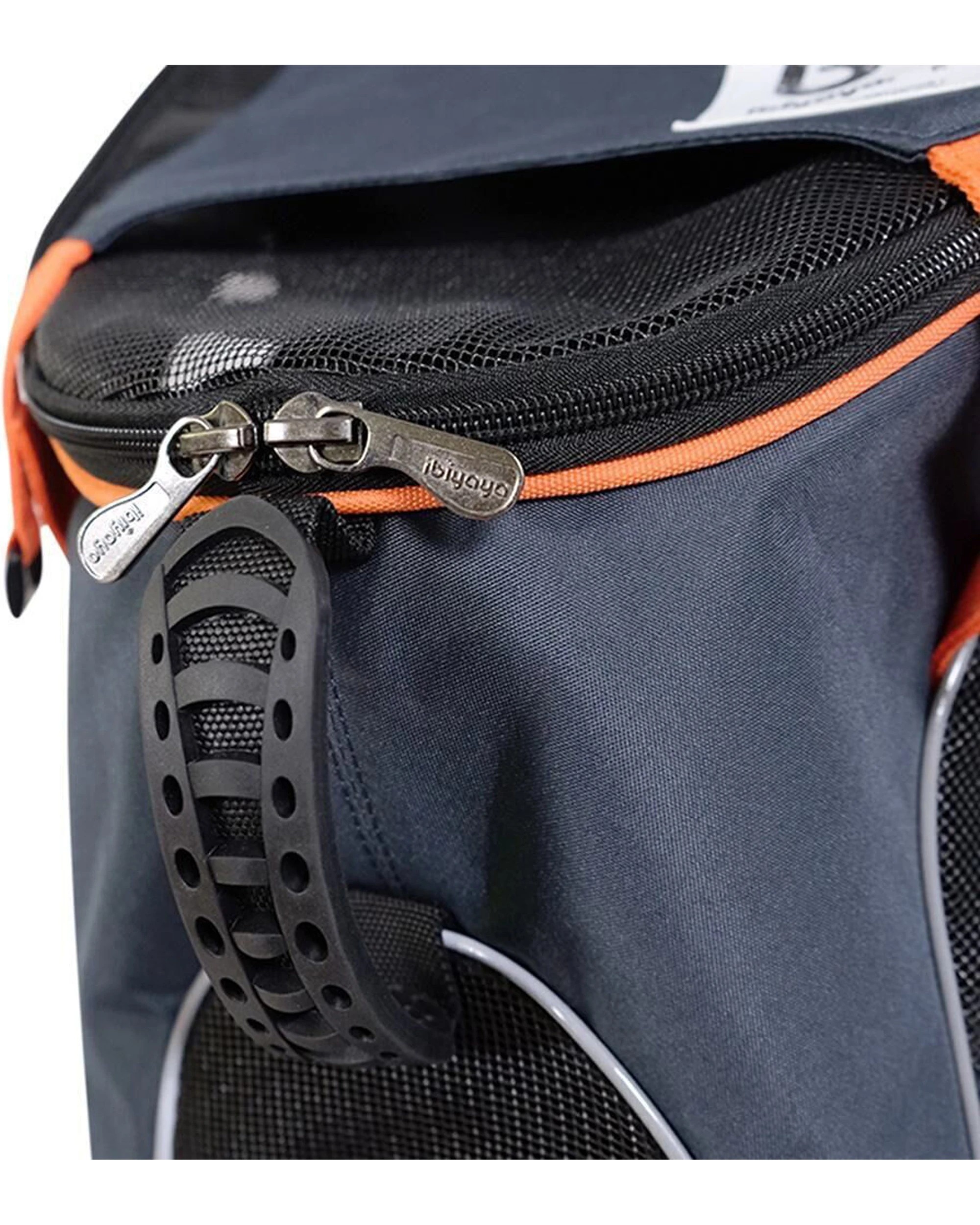 5 Ibiyaya Mesh Pet Backpack Carrier Lightweight Foldable 8kg Safety Tether - Blue, 5 of 8