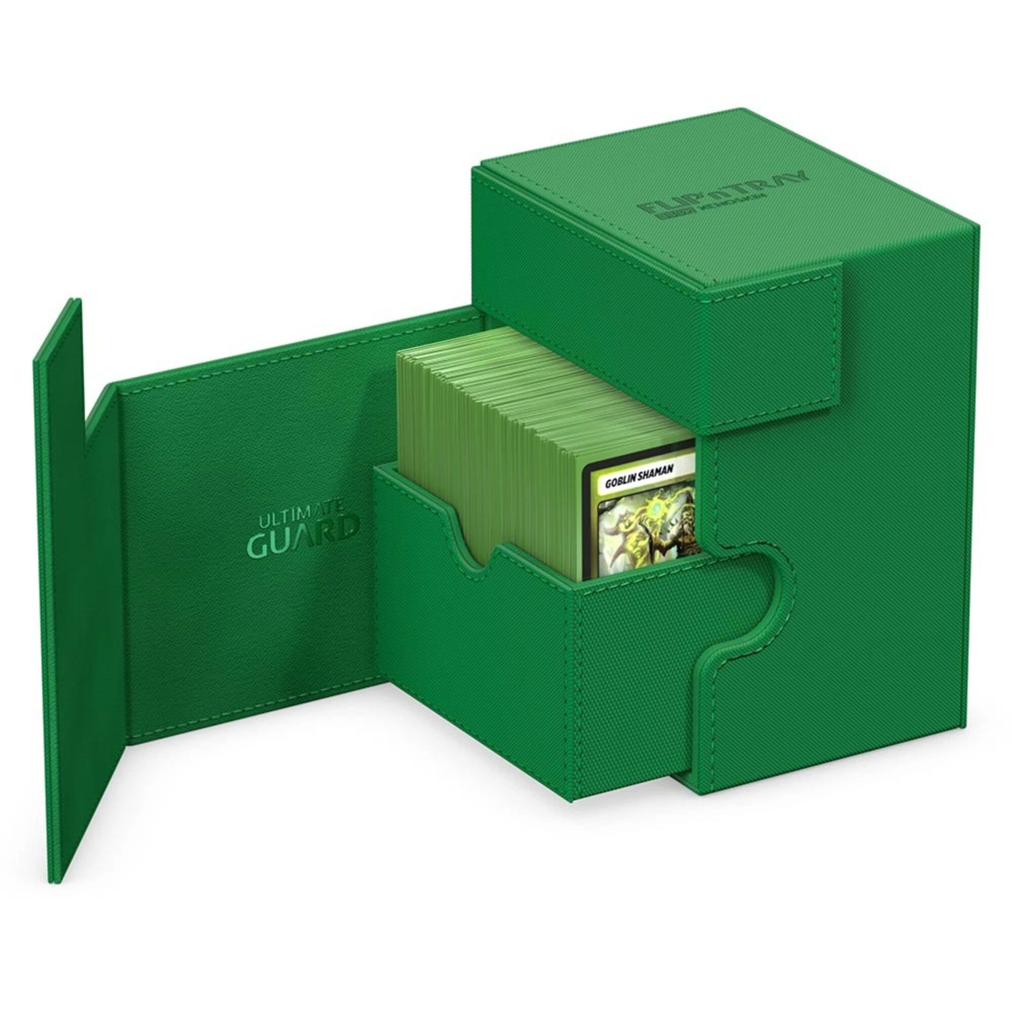 2 Ultimate Guard TCG - XenoSkin Flip'n'Tray 133+ Deck Box - Green, 2 of 3