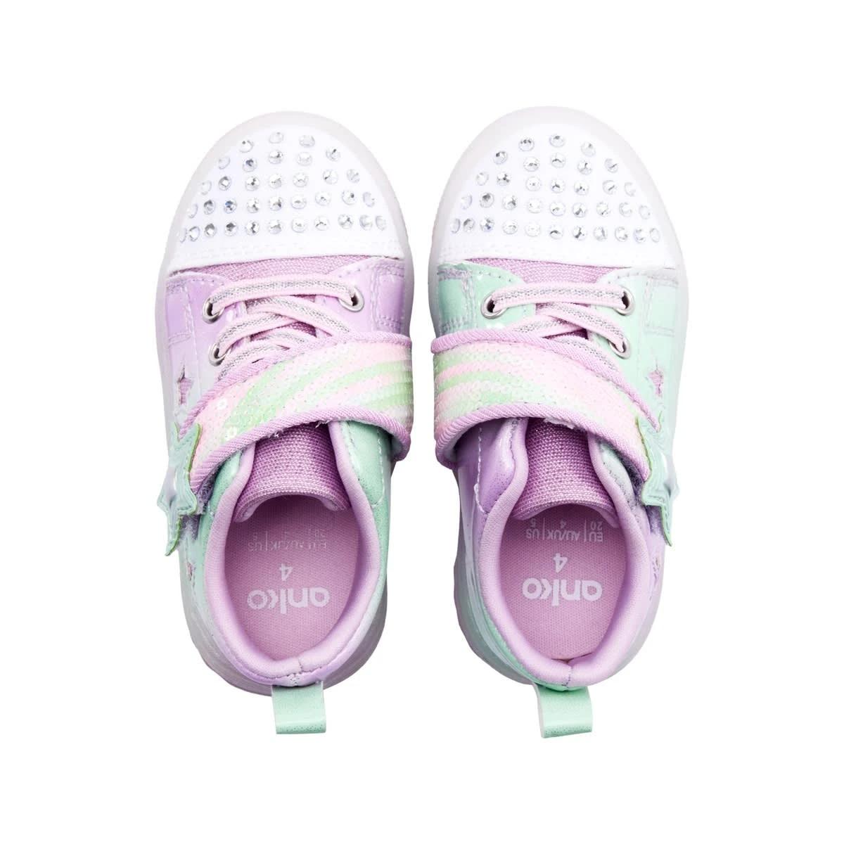 4 Baby Sneakers SOFT OMBRE GREEN PINK, 4 of 6