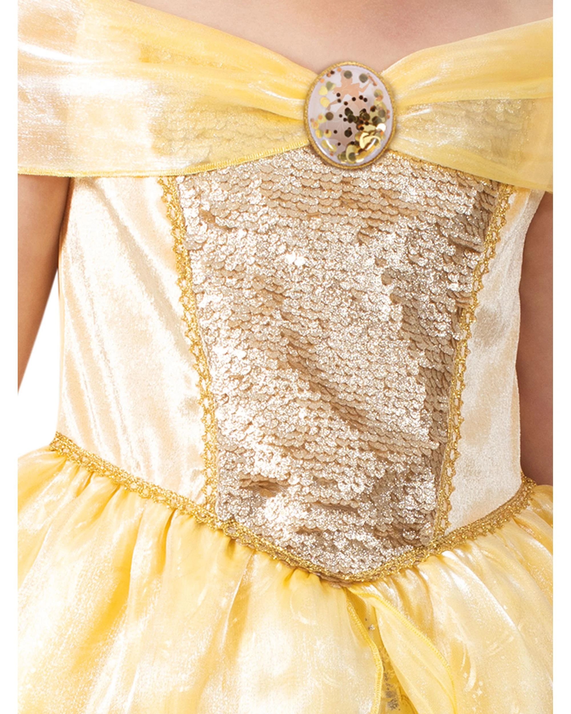 2 Rubies II Disney Princess Belle Ultimate Princess Celebration Costume Size 6-8 Years, 2 of 5