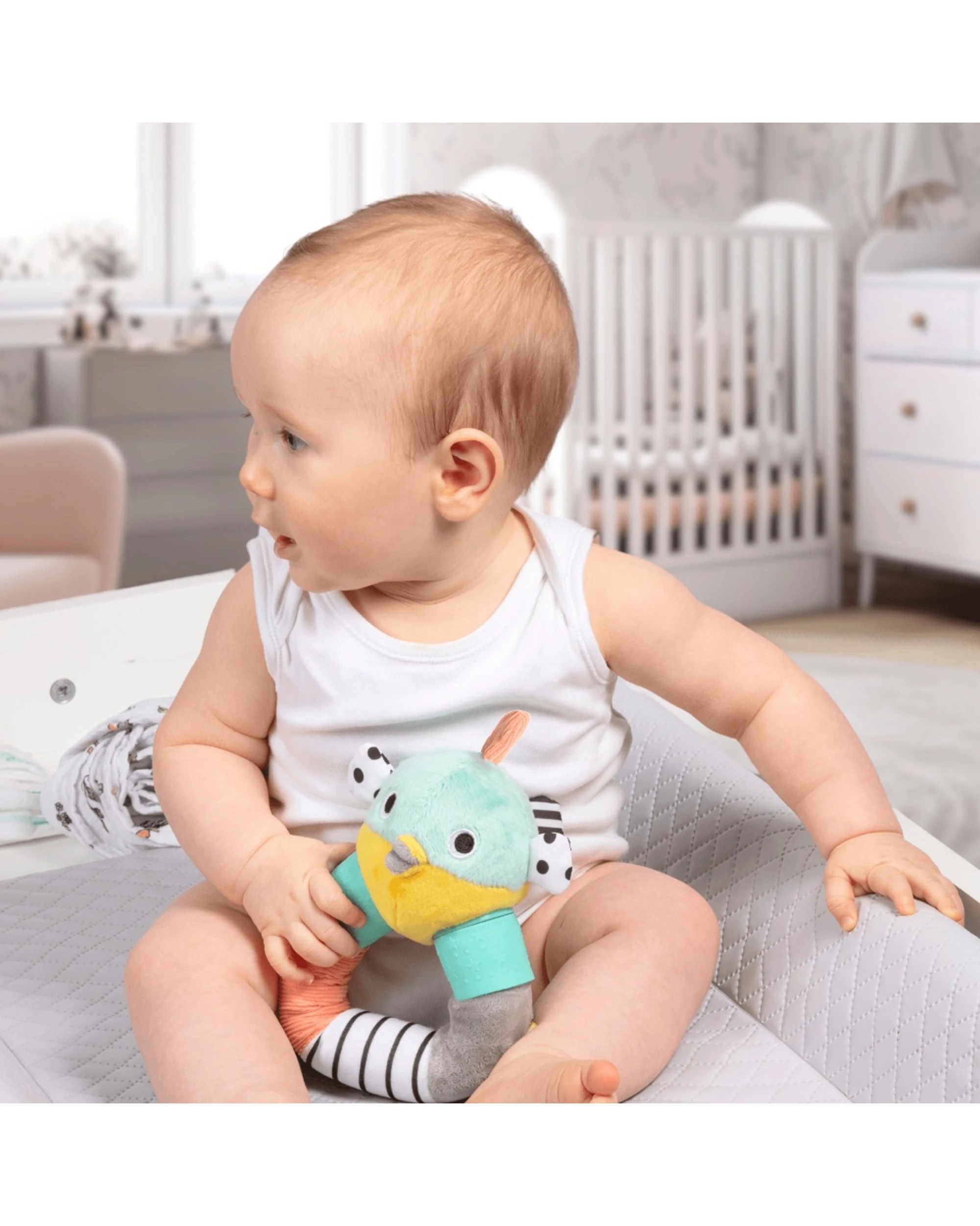 4 Dingle Dangle Baby 3-In-1 Nappy Changing Helper Headband Set Babies Care Essentials - Multi, 4 of 8