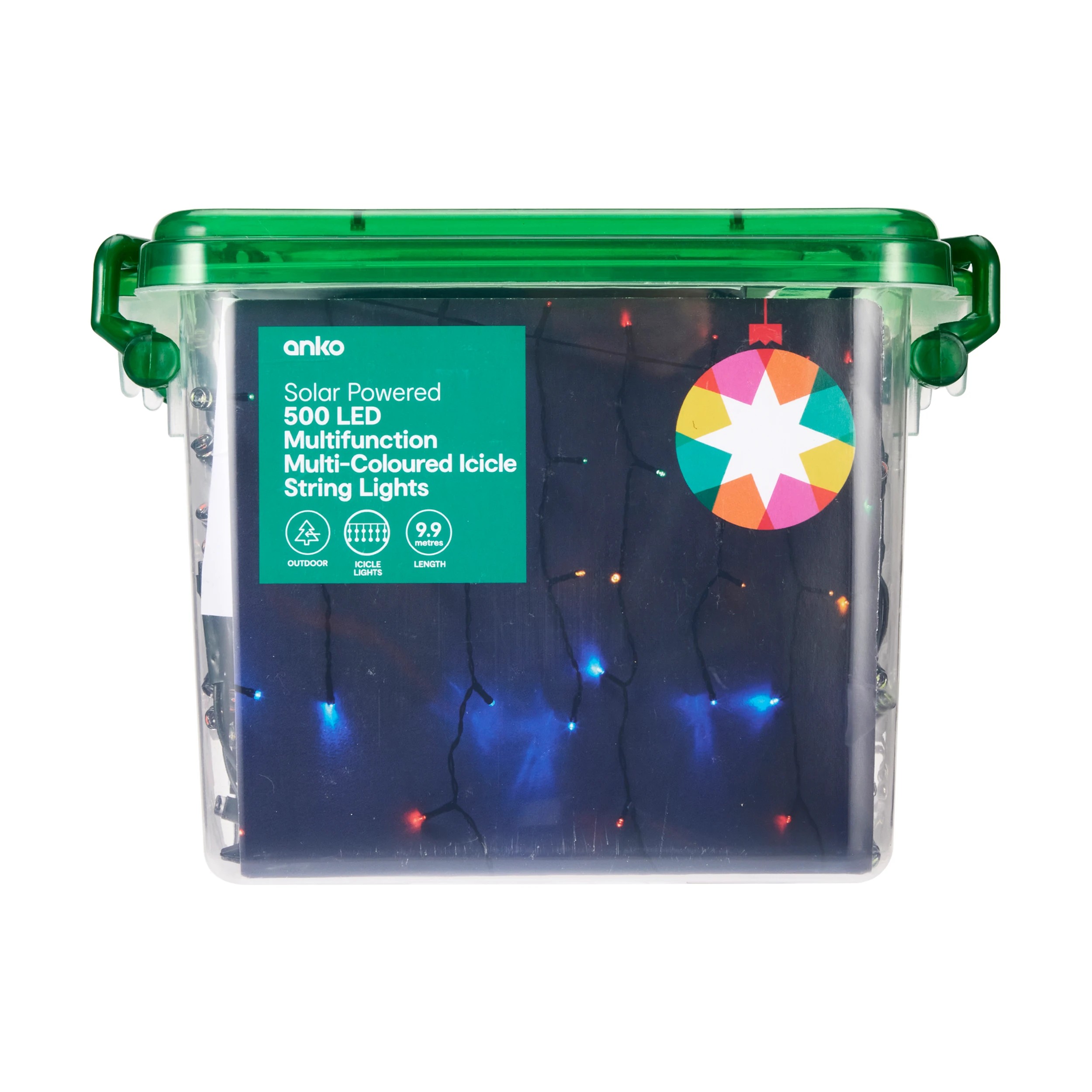 7 Solar Powered 500 LED Multifunction Multi-Coloured Icicle String Lights, 7 of 8