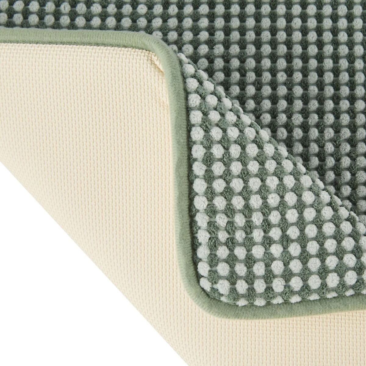 2 Memory Foam Bath Mat - Green, 2 of 5