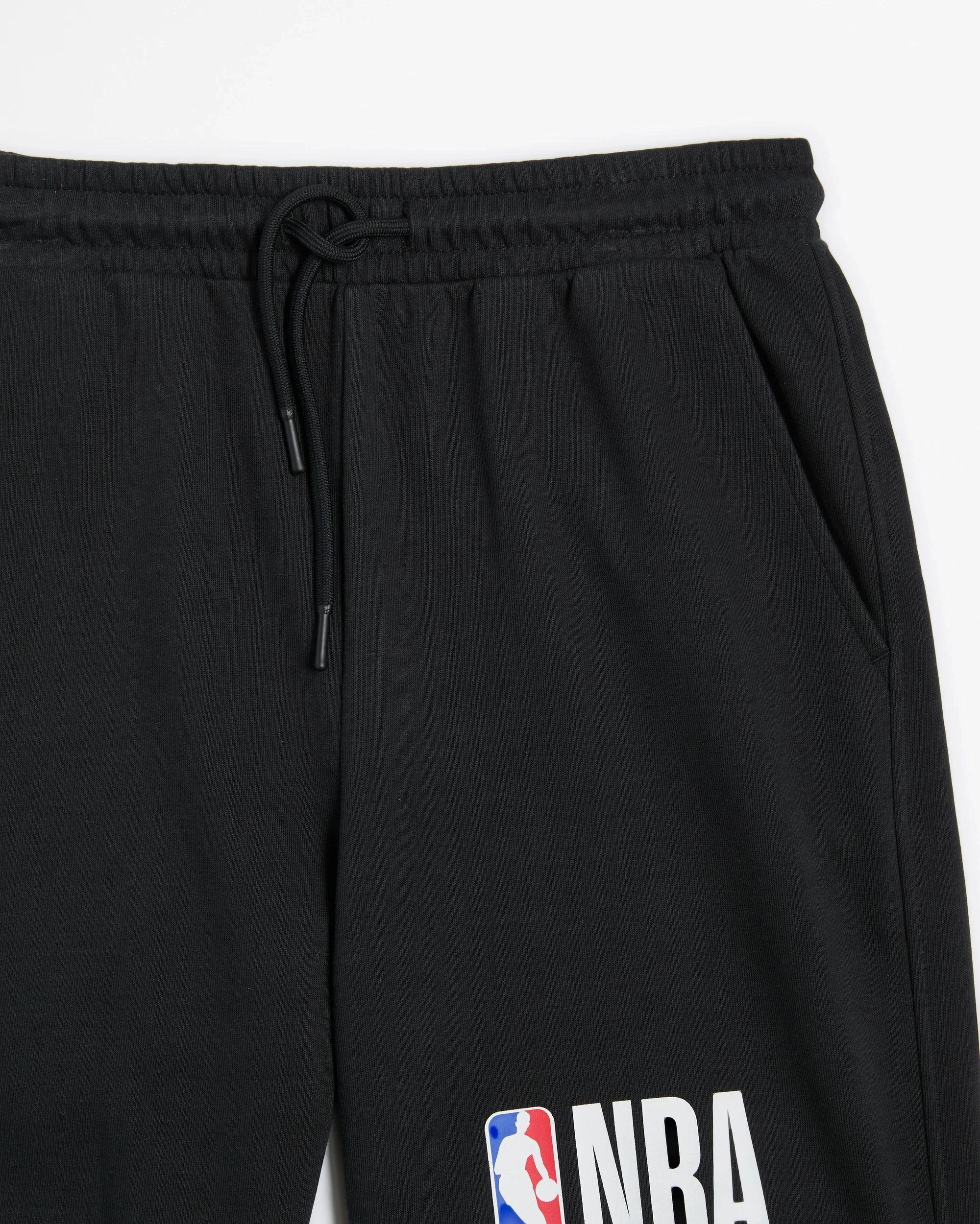 2 Australian Cotton Blend NBA Casual Shorts BLACK, 2 of 3