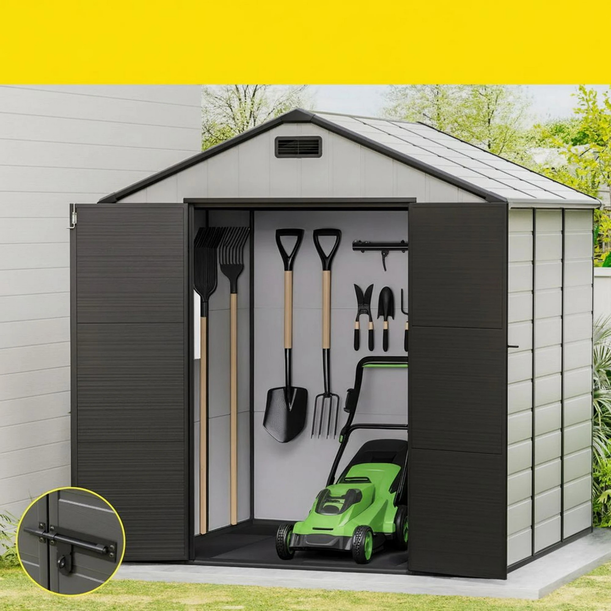 5 Giantz Garden Shed Sheds Outdoor Storage Tool Workshop House Shelter - Multi, 5 of 8