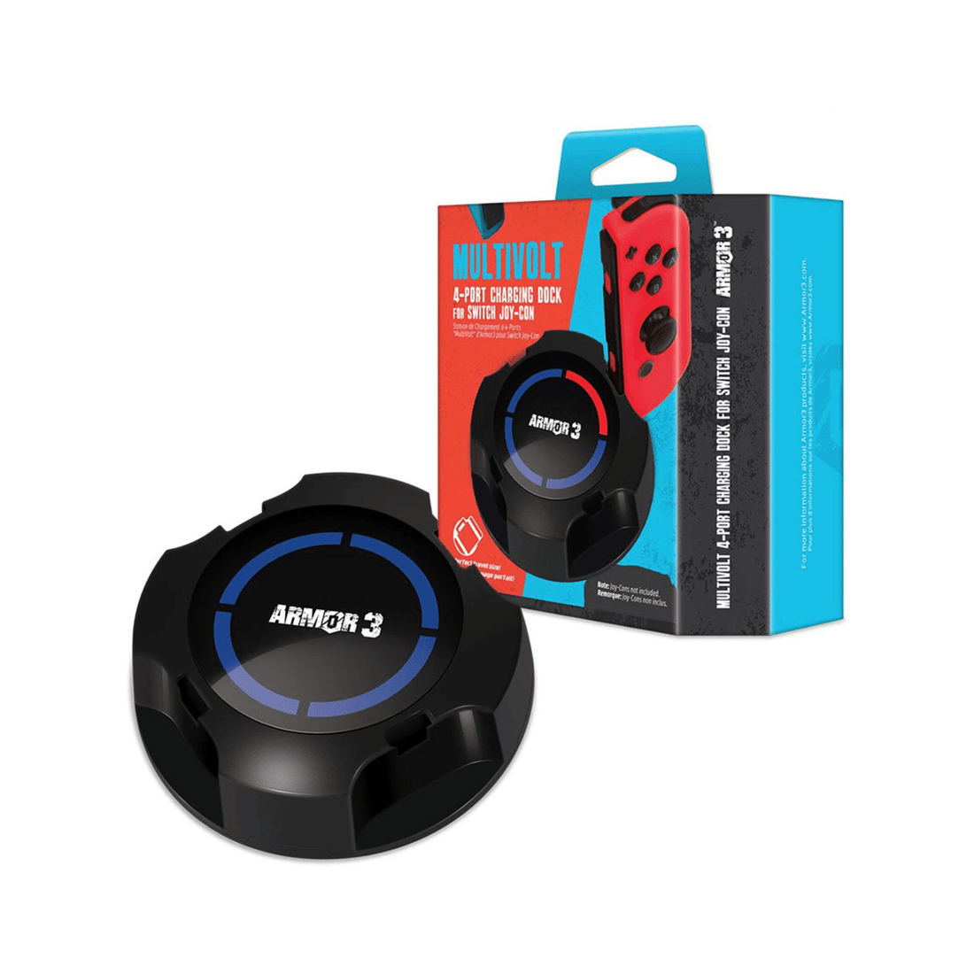 1 Hyperkin Armor3 Multivolt 4 Port Joy-Con Charging Dock For Switch - Multi, 1 of 3