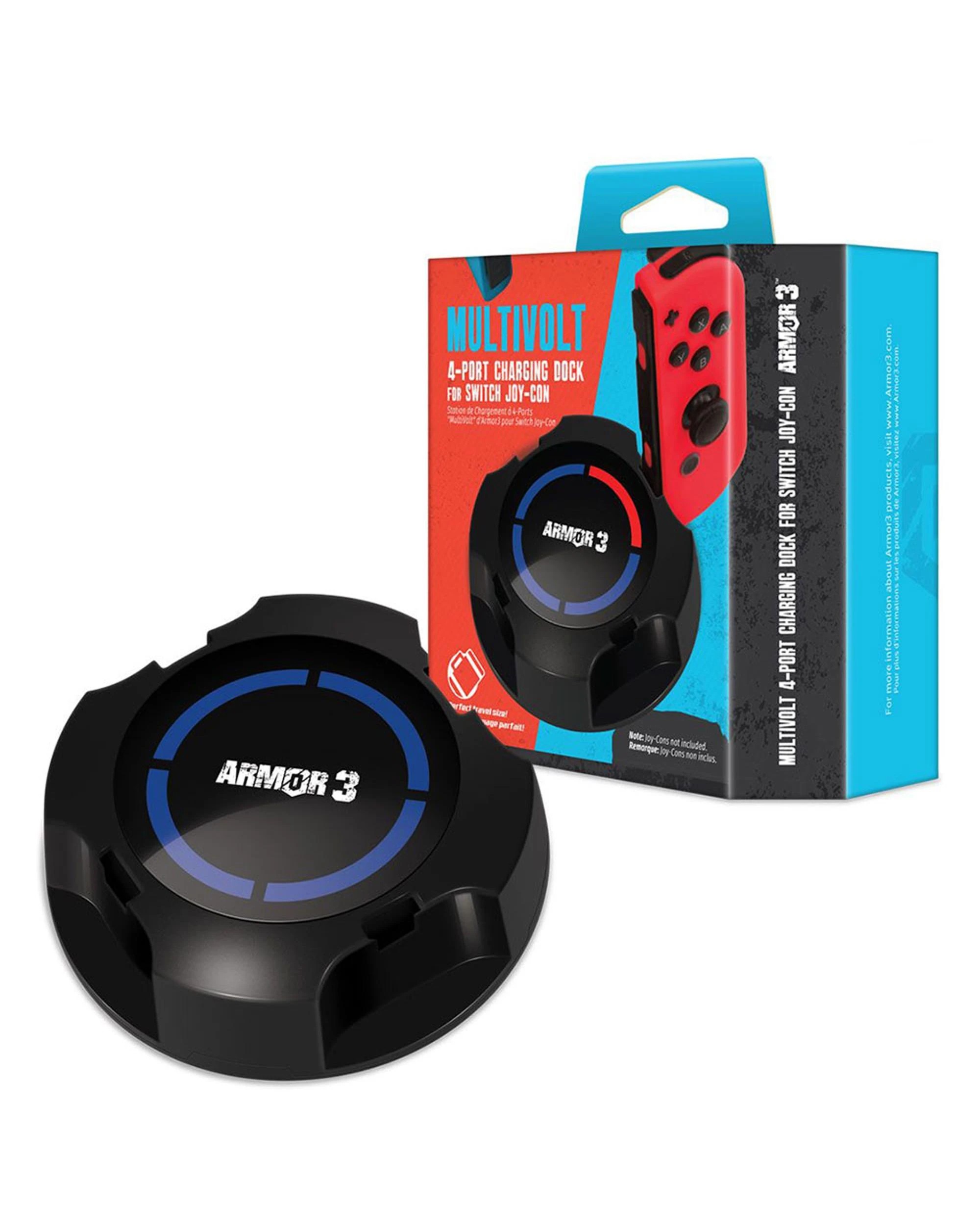 1 Armor3 Multivolt 4 Port Joy-Con Charging Dock For Switch - Multi, 1 of 3