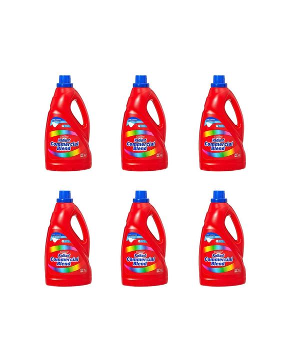 Radiant 6PK Commercial Blend Laundry Liquid For Top And Front Loaders 2L - Multi