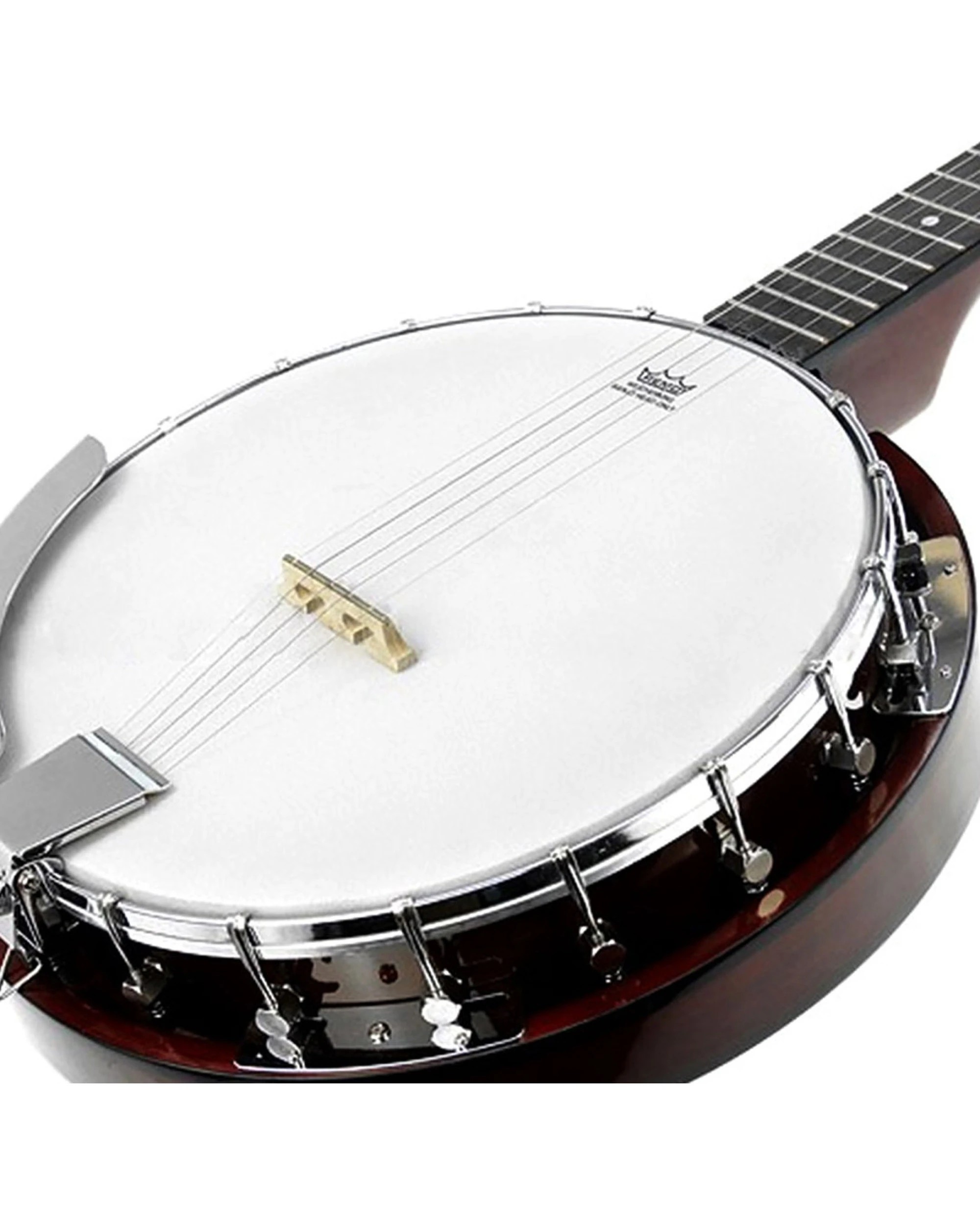 3 Karrera 5 String Resonator Banjo - Brown, 3 of 5