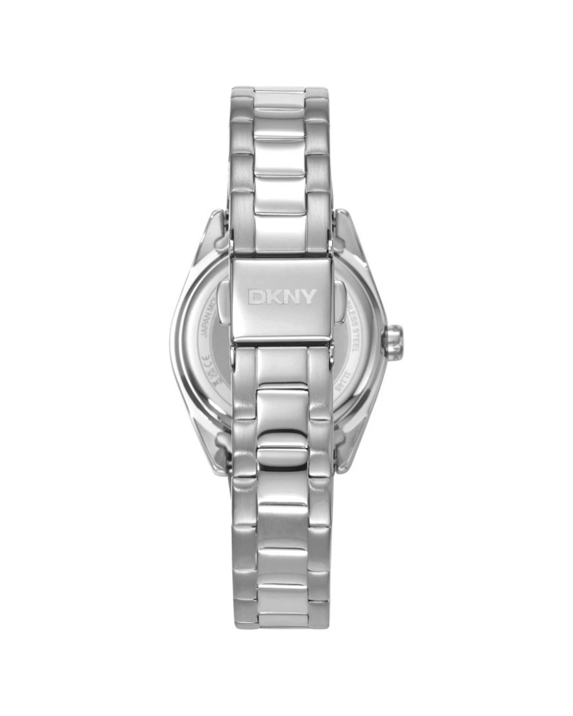 2 DKNY Women's Watch Logo Silver  28mm With Bracelet 19cm+1cm Stainless Steel, 2 of 4