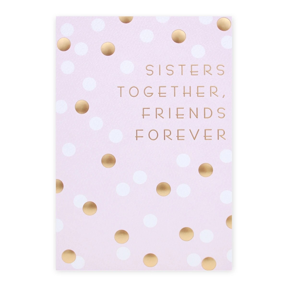 2 Connections from Hallmark Birthday Card For Sister - Gold Polka Dots, 2 of 2