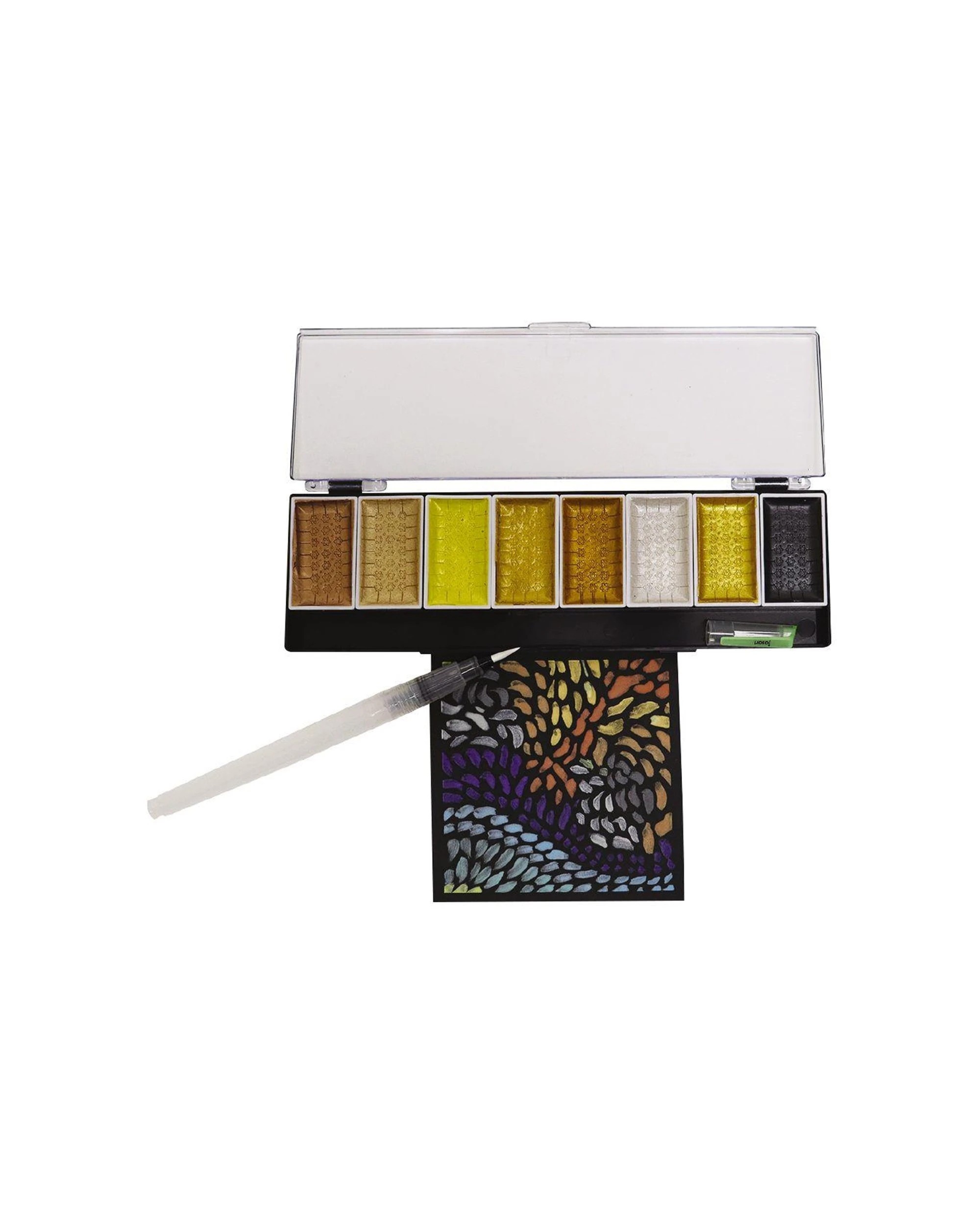 3 Jasart Voyager 8 Watercolour Set With Brush Metallic Ombre - Multi, 3 of 3