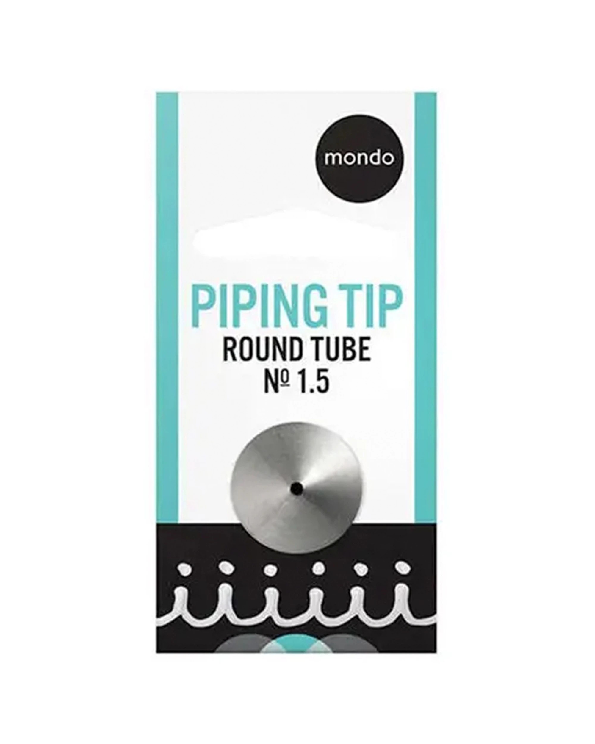 4 Mondo Stainless Steel Round Piping Tip Size 1.5 Professional Grade - Silver, 4 of 4
