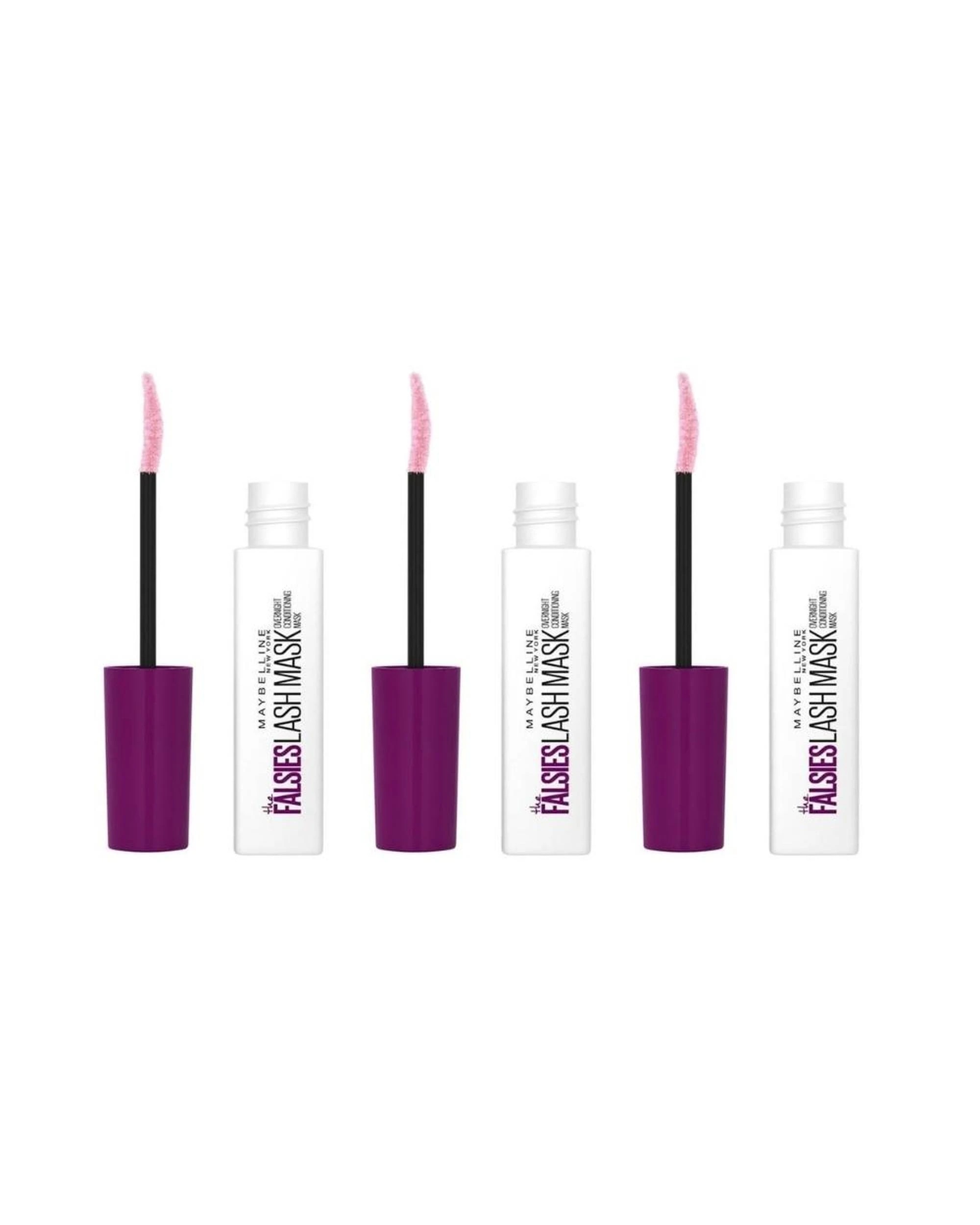 1 3 x Maybelline The Falsies Lash Overnight Conditioning Mask 10mL - White, 1 of 2