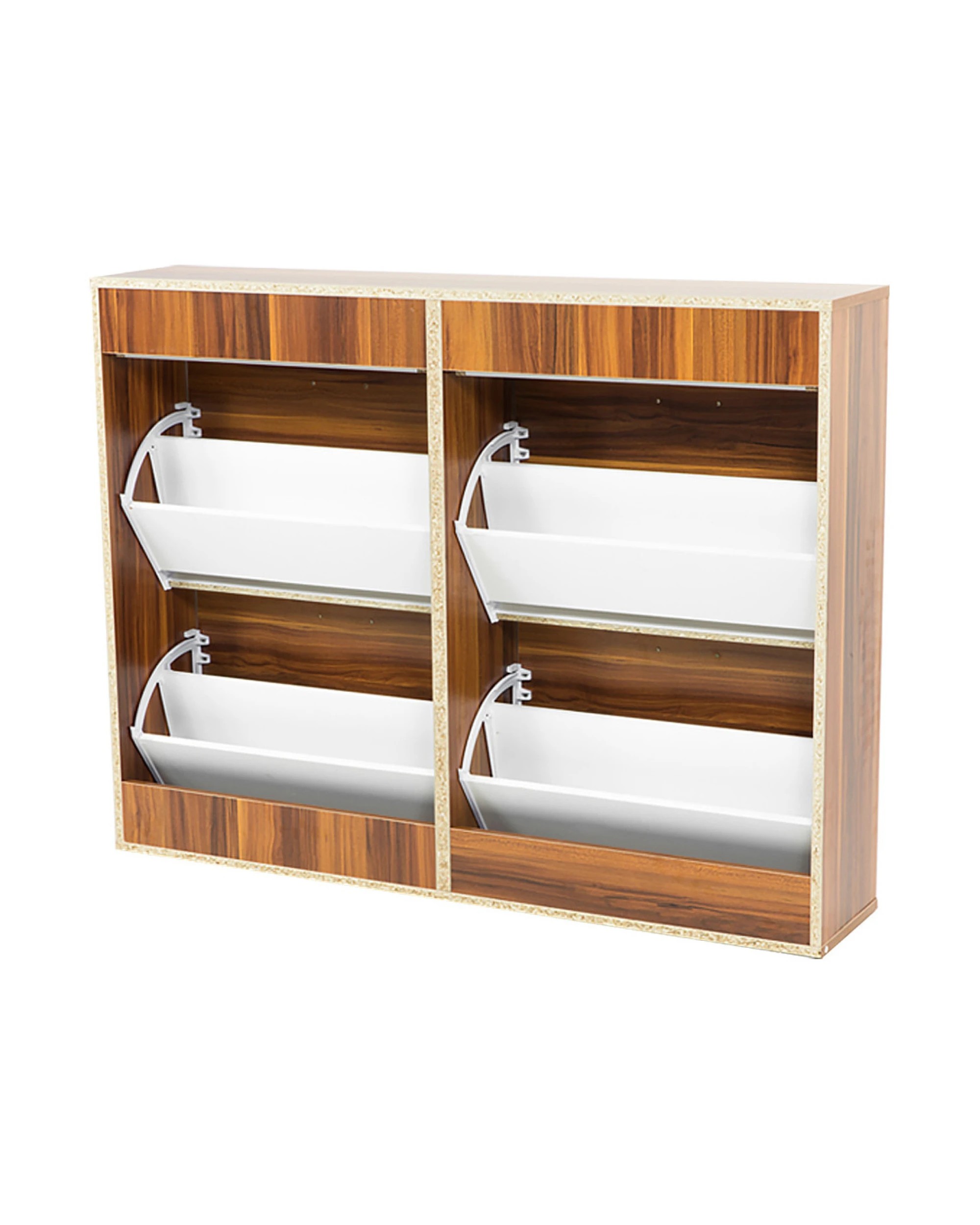 2 Shoe Cabinet Organizer Storage Rack 1200 X 240 X 920 - Brown, 2 of 7