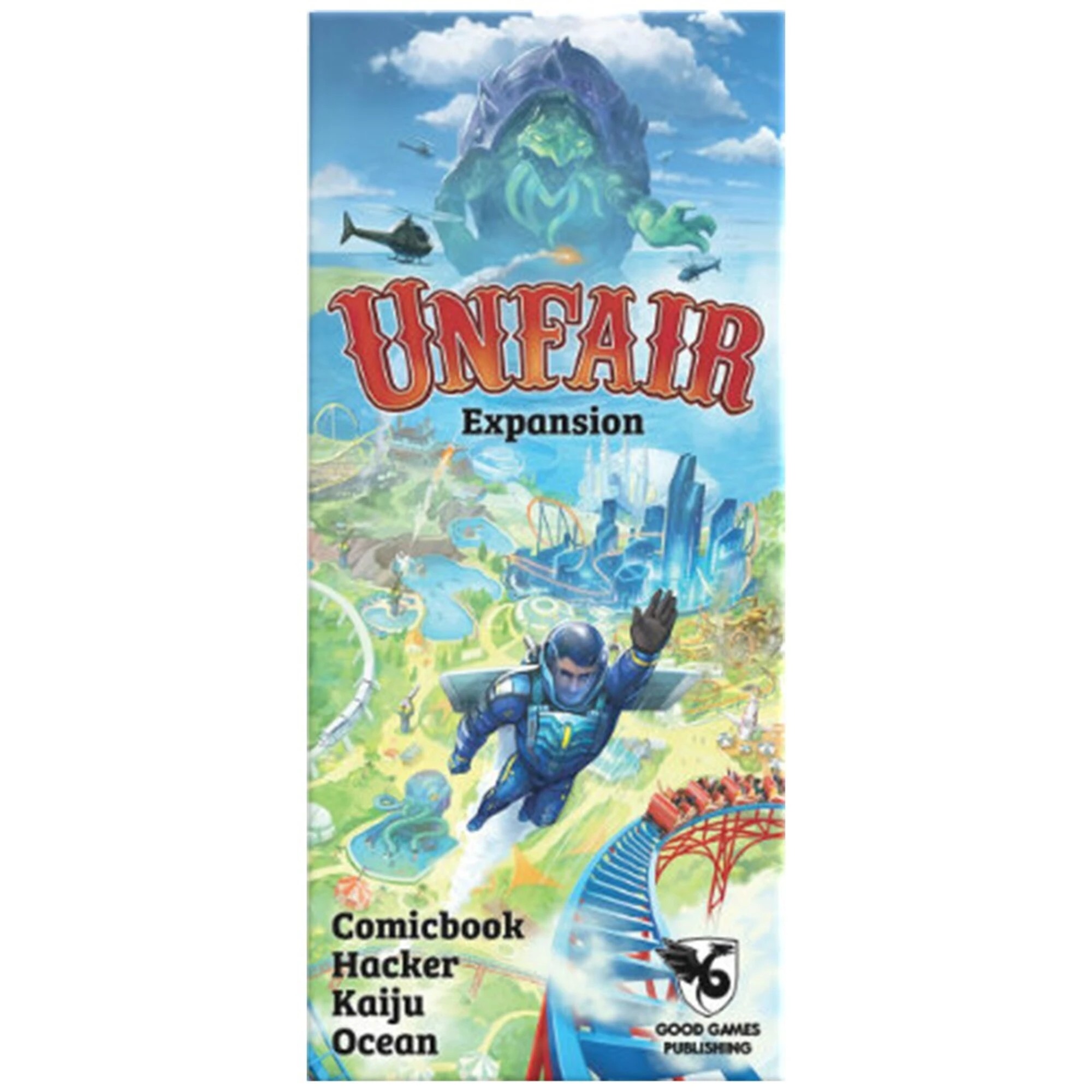1 Unfair Expansion: Comic Book Hacker Kaiju Ocean Board Game, 1 of 1