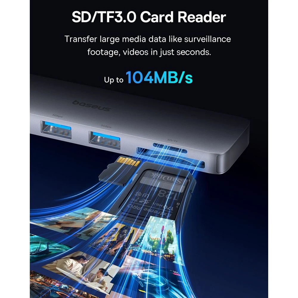 5 Baseus UltraJoy 6 Port USB-C Hub, 5 of 9