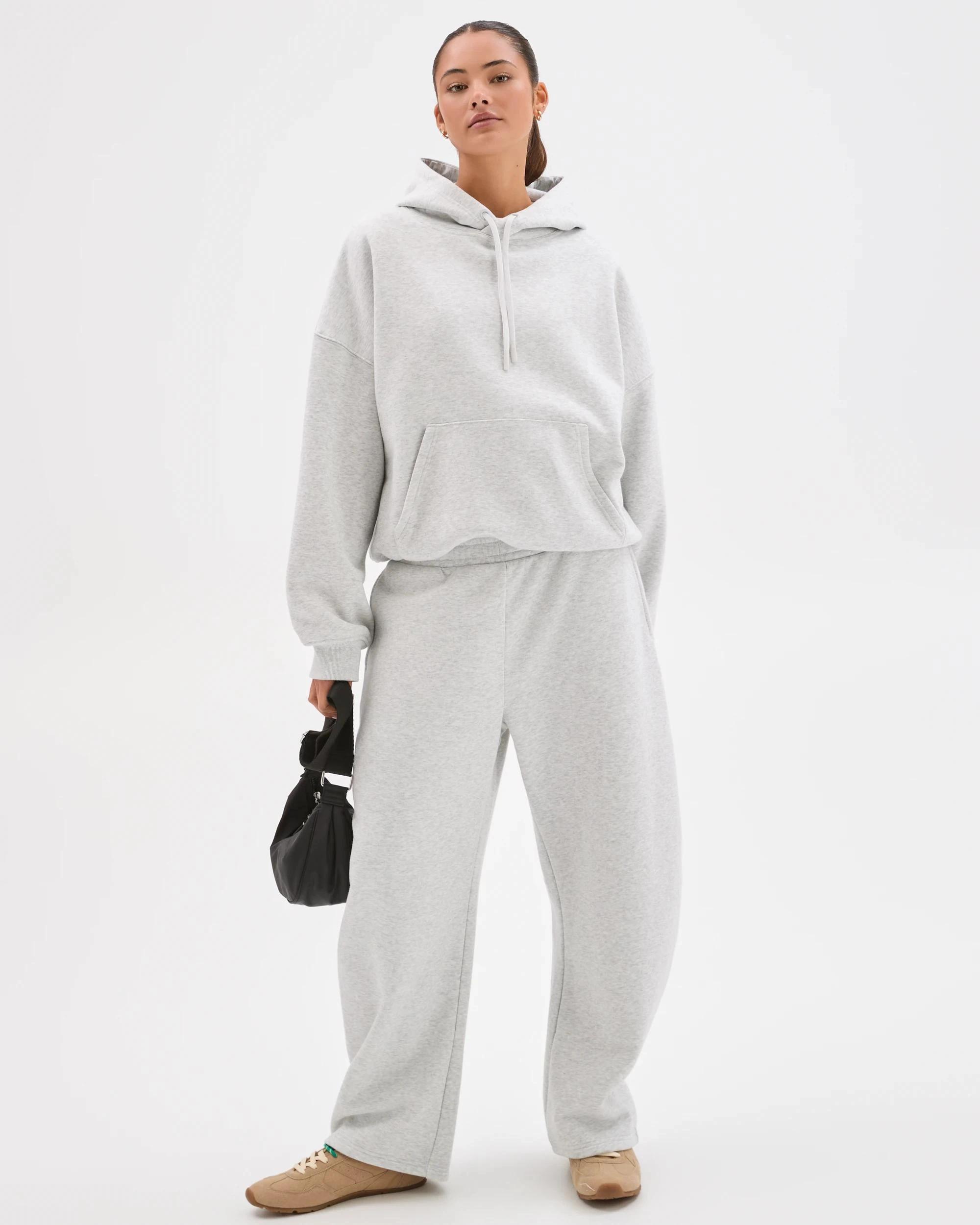 4 Lily Loves Australian Cotton Blend Hoodie SILVER MARLE, 4 of 7