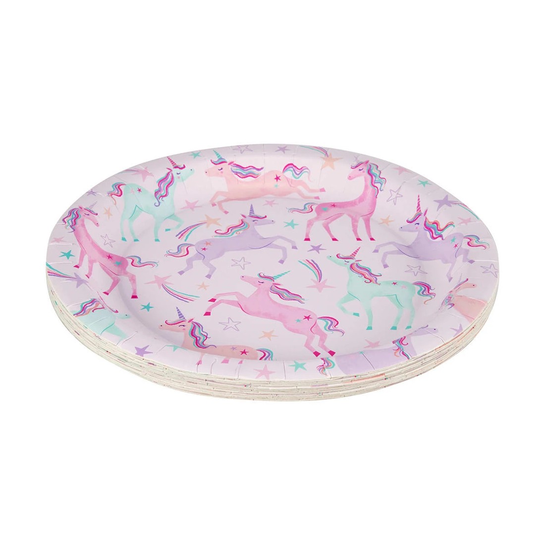 1 16 Piece Unicorn Paper Plates, 1 of 7