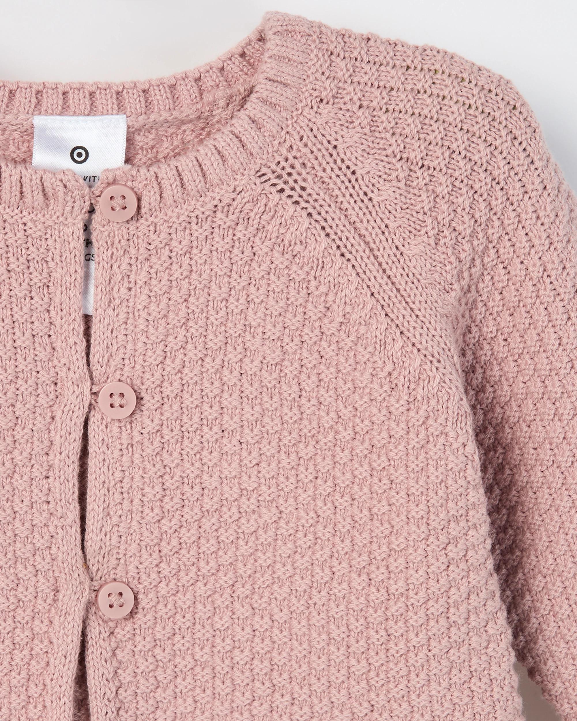 2 Target Baby Baby Organic Cotton Cardigan, Pants and Bootie Knit Set LOTUS, 2 of 3