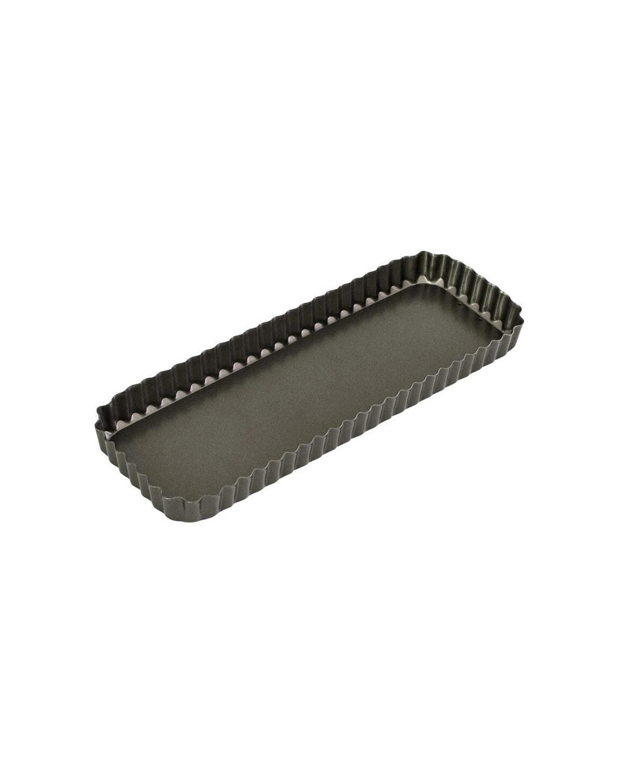 3 Bakemaster Rectangular Quiche Pan With Loose Base 36x13cm Carbon Steel - Grey, 3 of 3