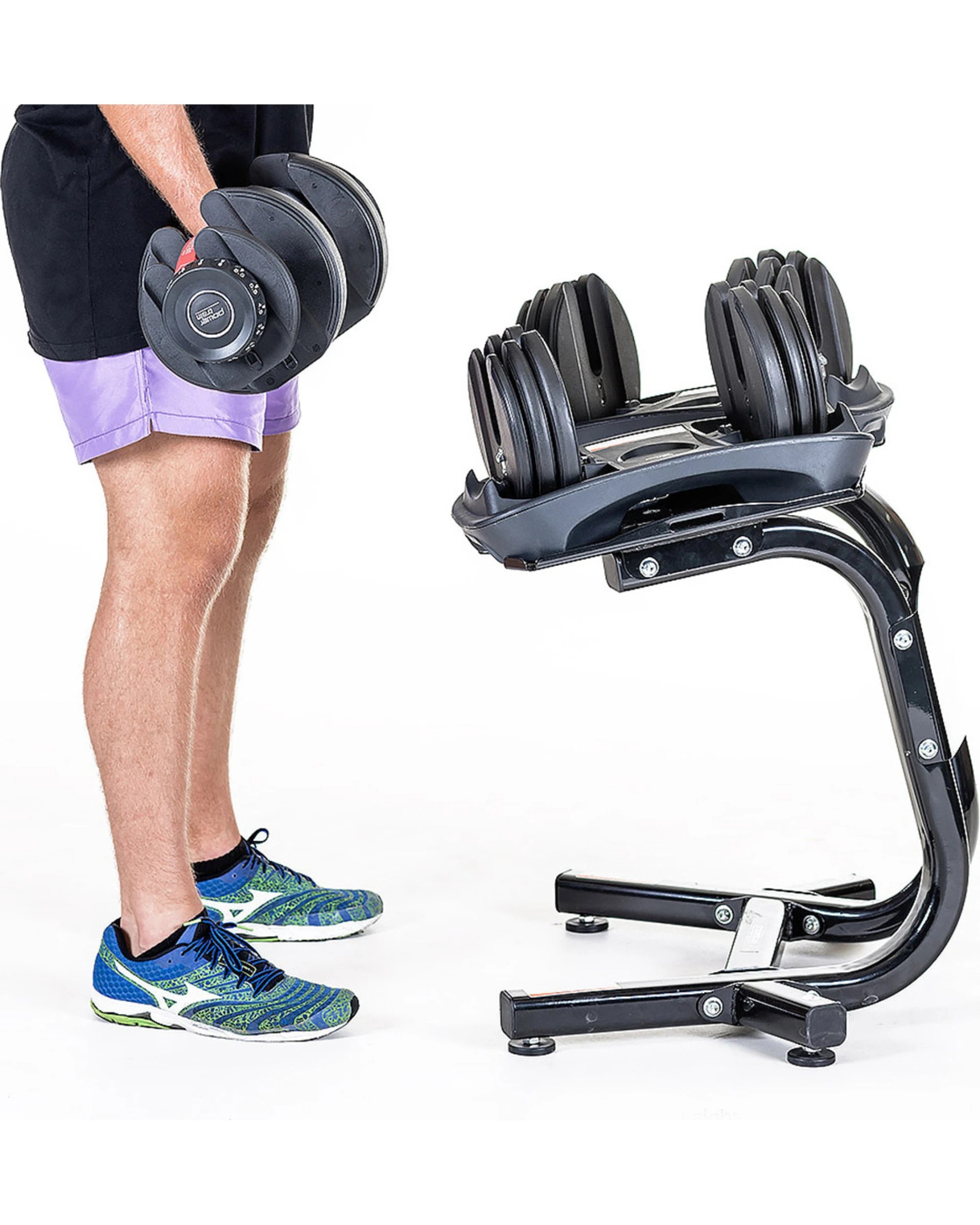 5 Powertrain Adjustable Dumbbells Stand Weight Plates, 5 of 5