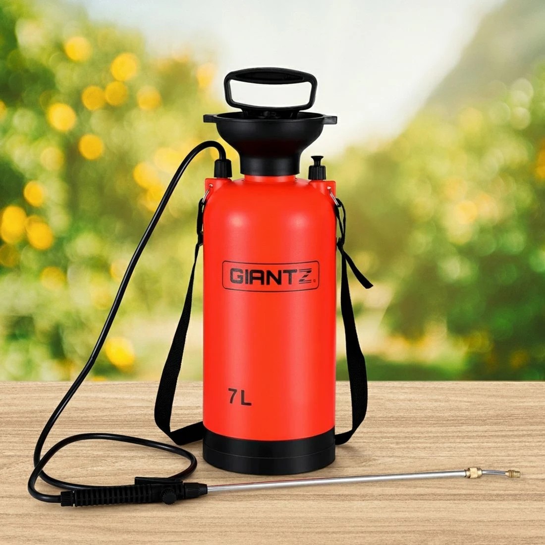 7 Giantz Weed Sprayer Pressure 7L Shoulder Garden Spray - Orange, 7 of 7