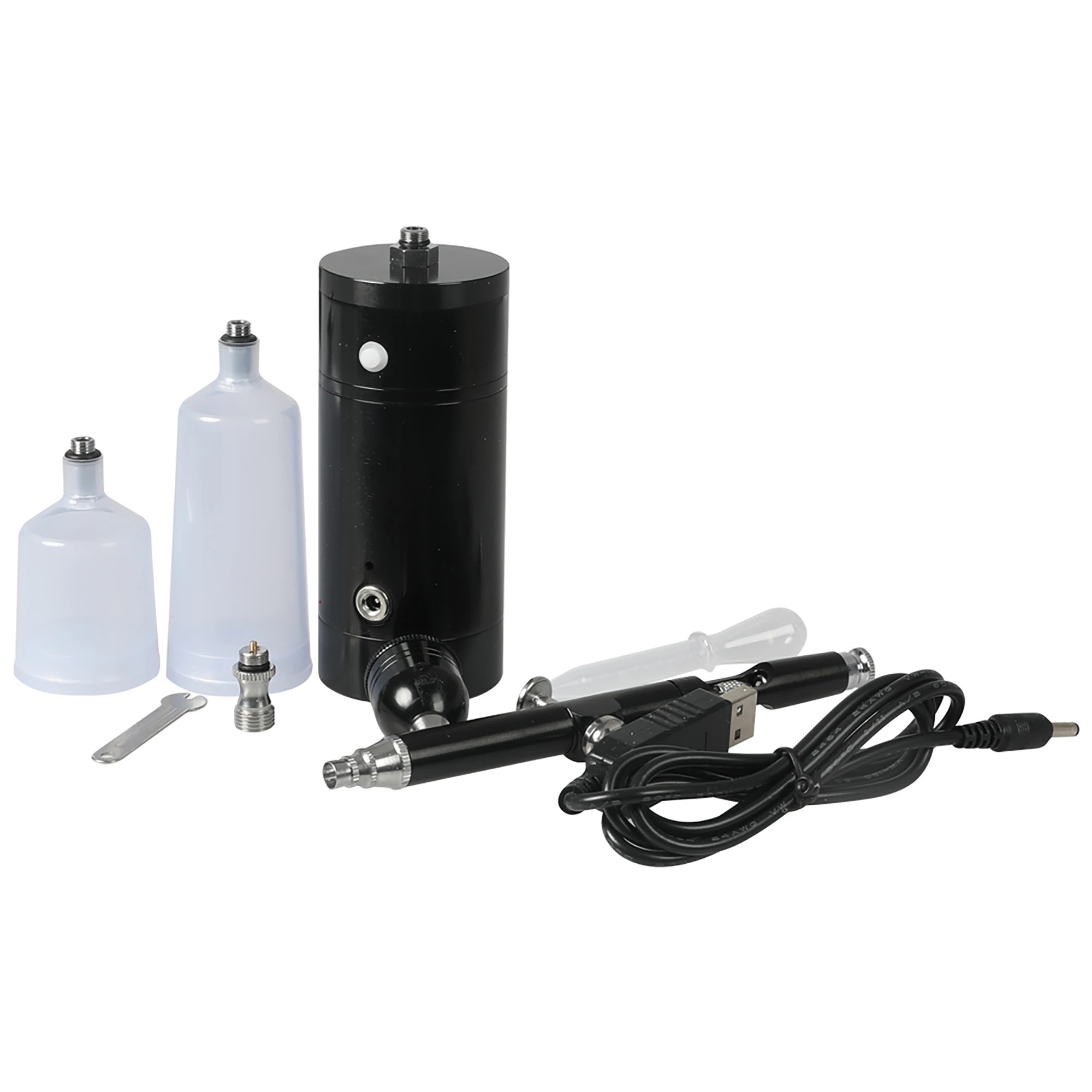 1 Traderight Airbrush Kit Compressor Cordless Dual Action USB Portable Spray Paint, 1 of 5