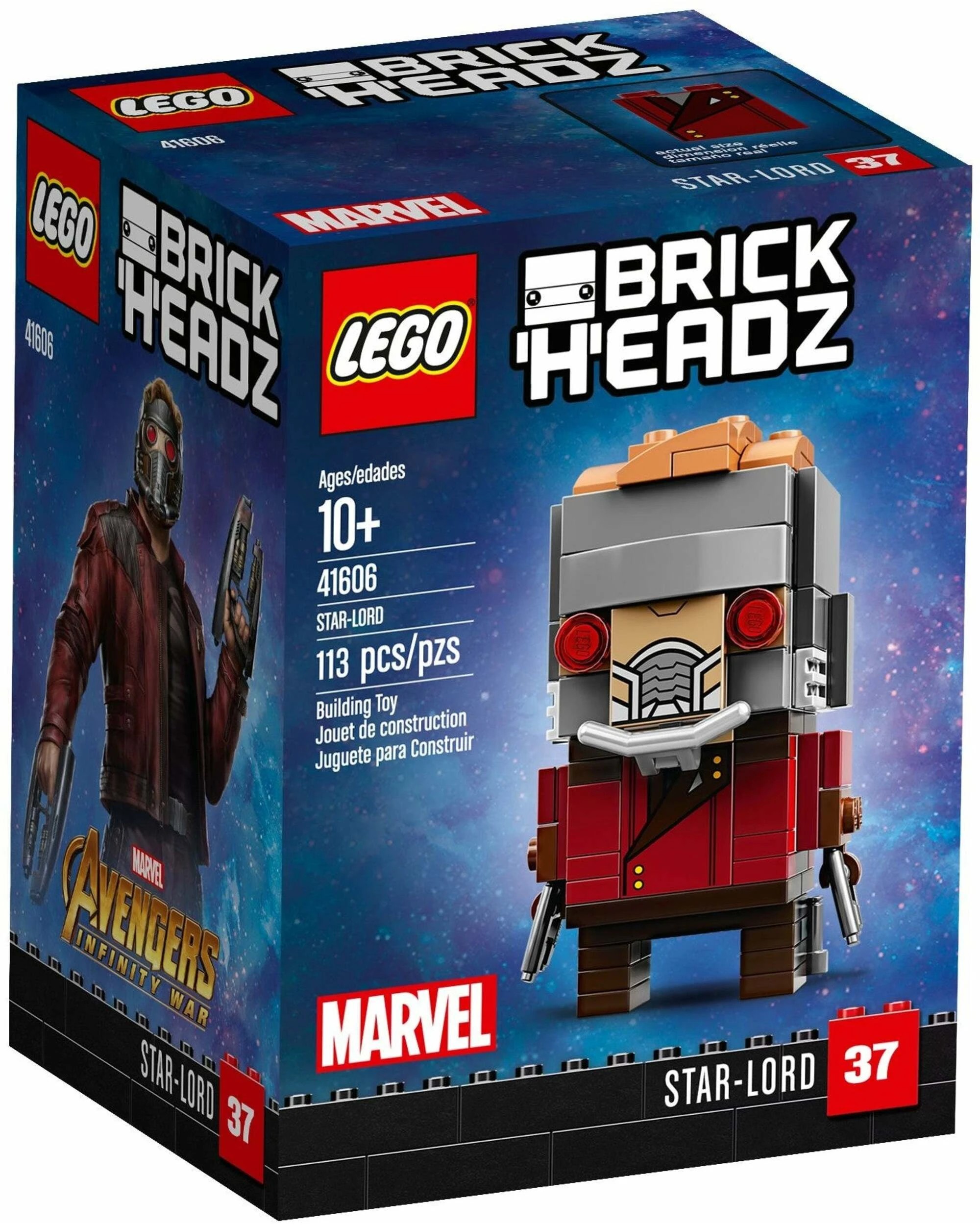 1 LEGO 41606 Star-Lord BrickHeadz - Avengers Infinity War, 1 of 4