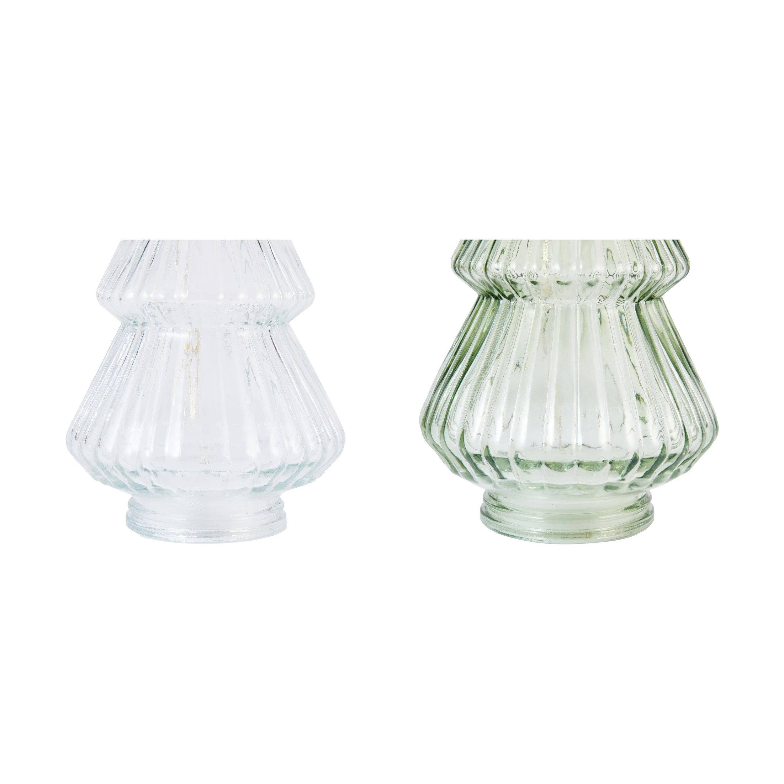 5 Light Up Glass Tree - Assorted, 5 of 6