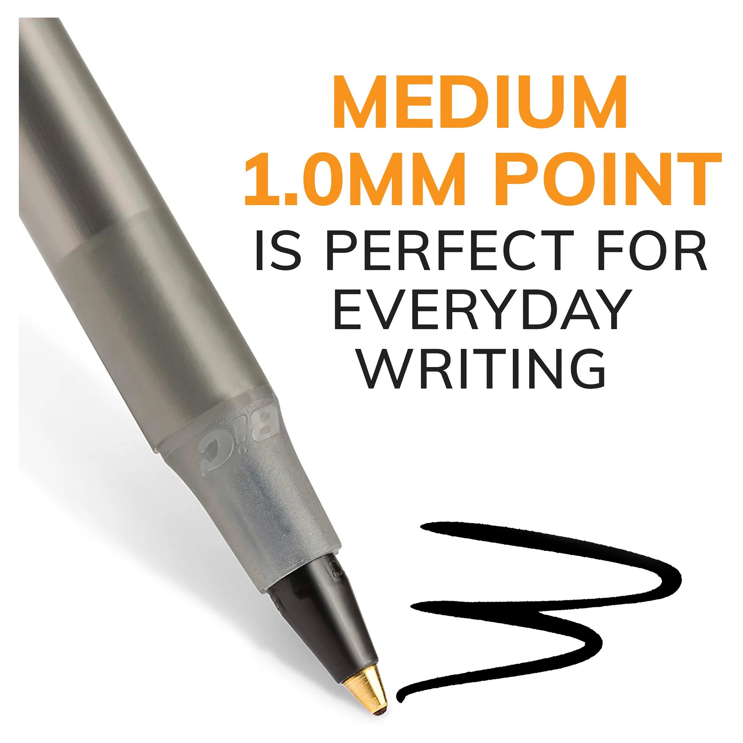 3 15 Pack BIC Round Stic Ballpoint Pens - Black, 3 of 6