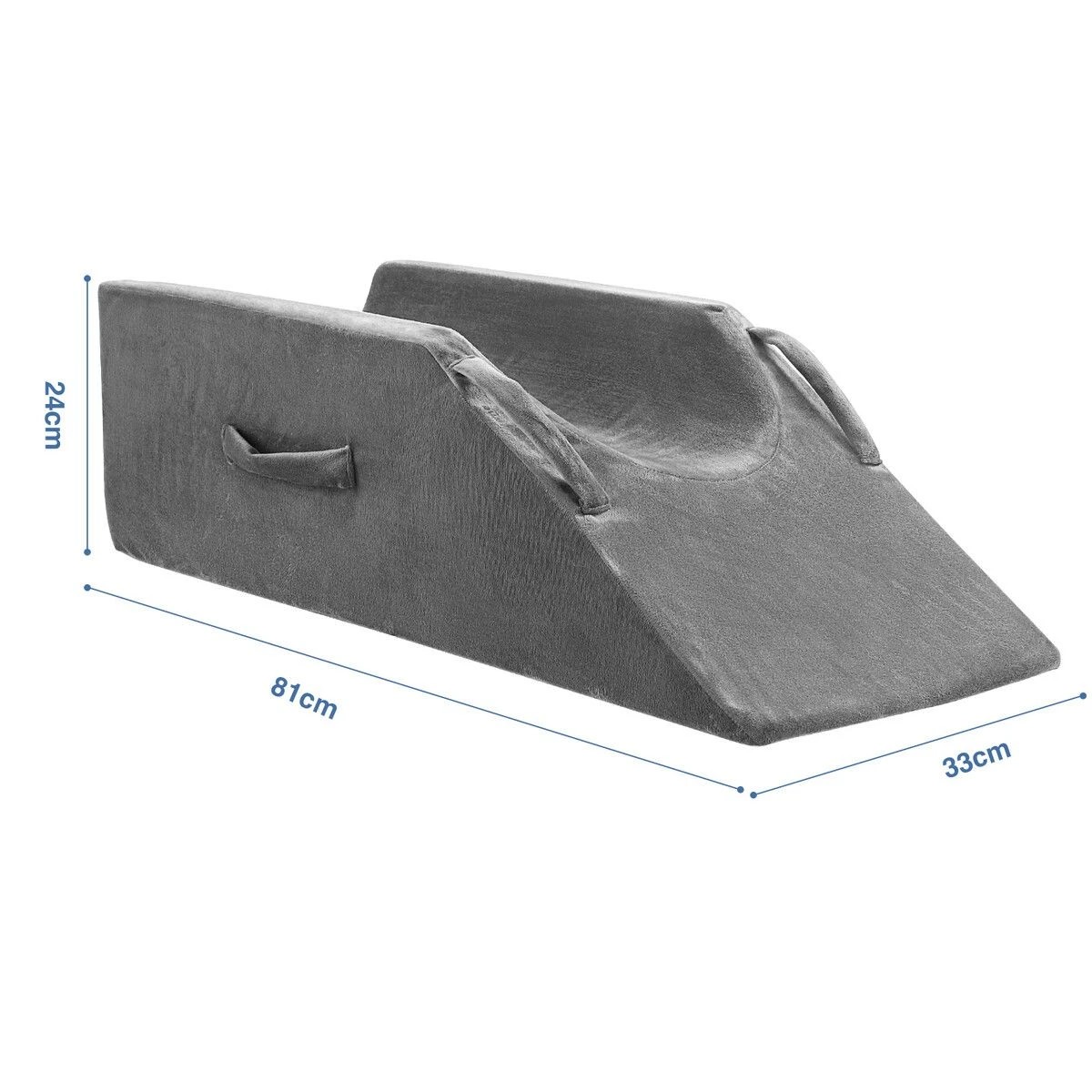 3 LUXDREAM Leg Elevation Pillow Bed Wedge Foam Contour Ergonomic Support Cushion Rest Raiser with Cover Handles, 3 of 3