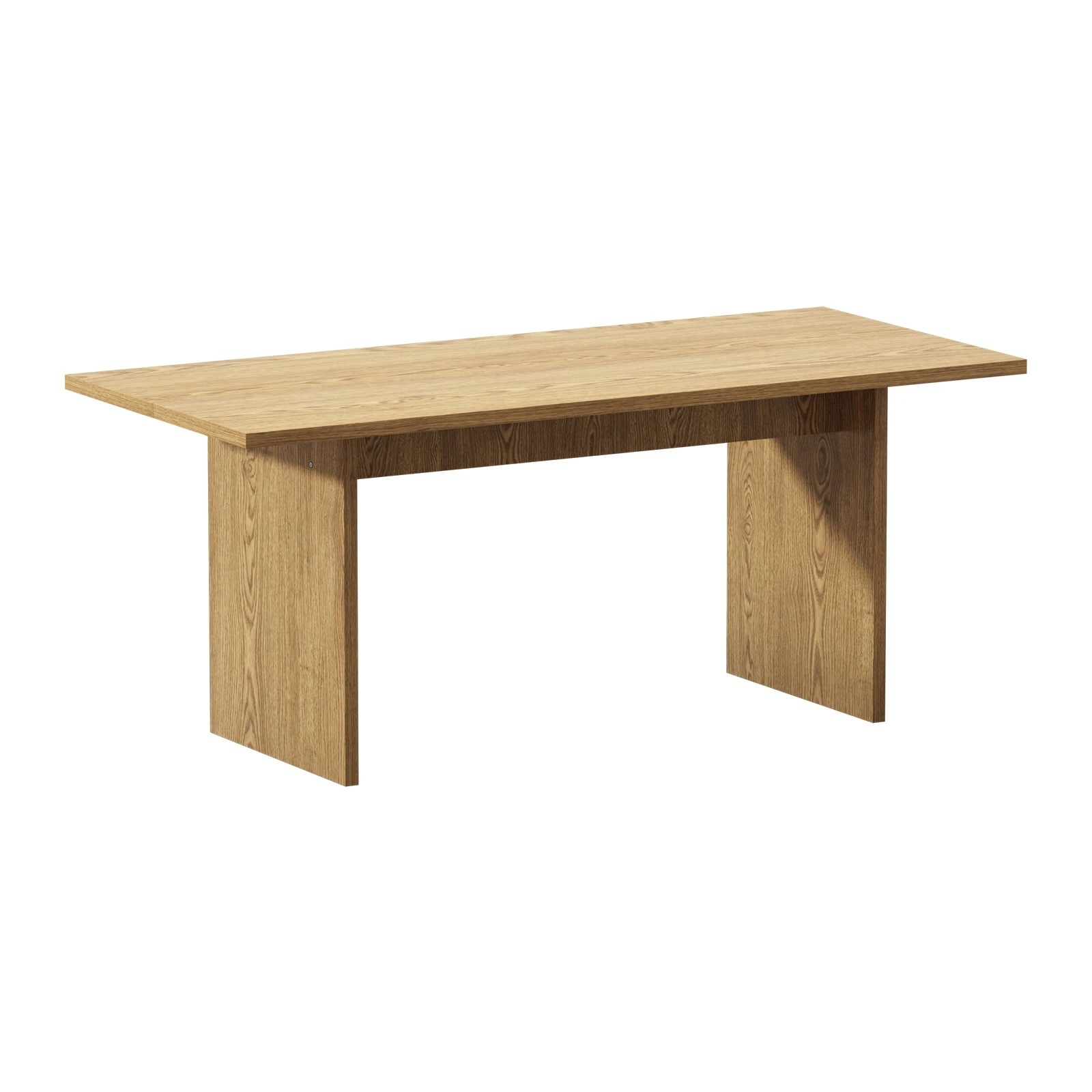 1 Oikiture 180cm Dining Table Rectangular Kitchen Dining Table Timber
 - Natural, 1 of 9