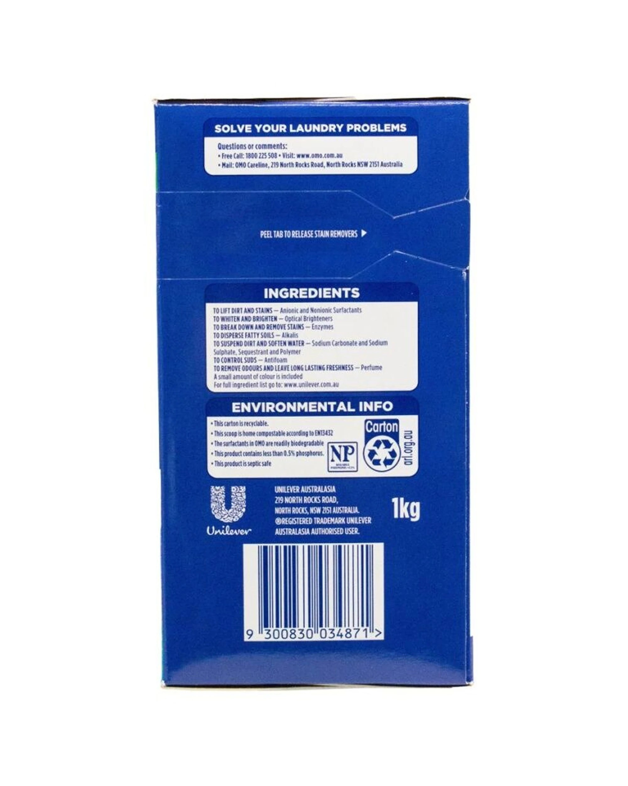 5 OMO 3PK Laundry Powder Detergent For All Machine Types Removes Stains 1kg - Assorted, 5 of 5