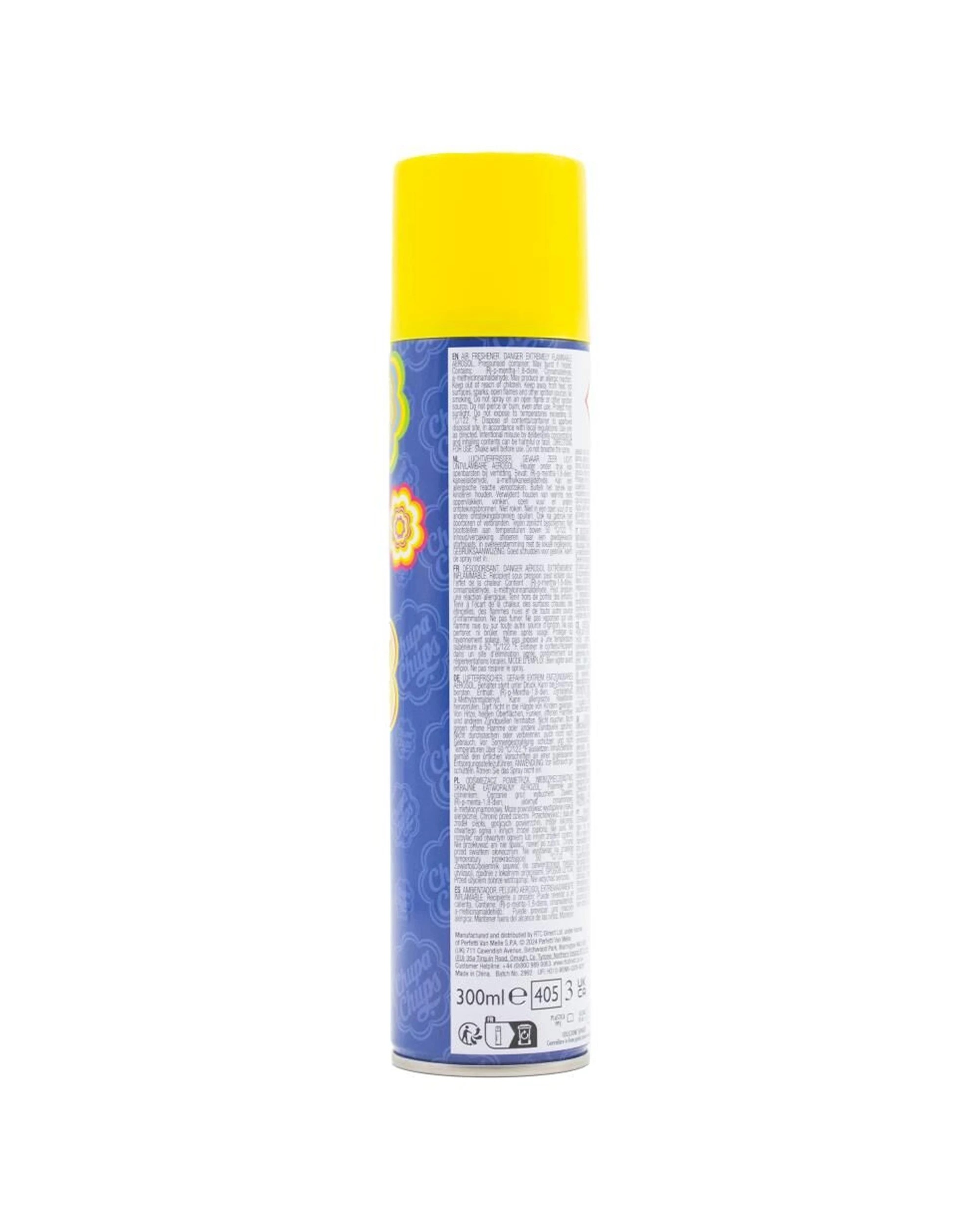 3 Chupa Chups 12PK Cola Room Spray Home Office Air Freshener 300ml - Blue, 3 of 4