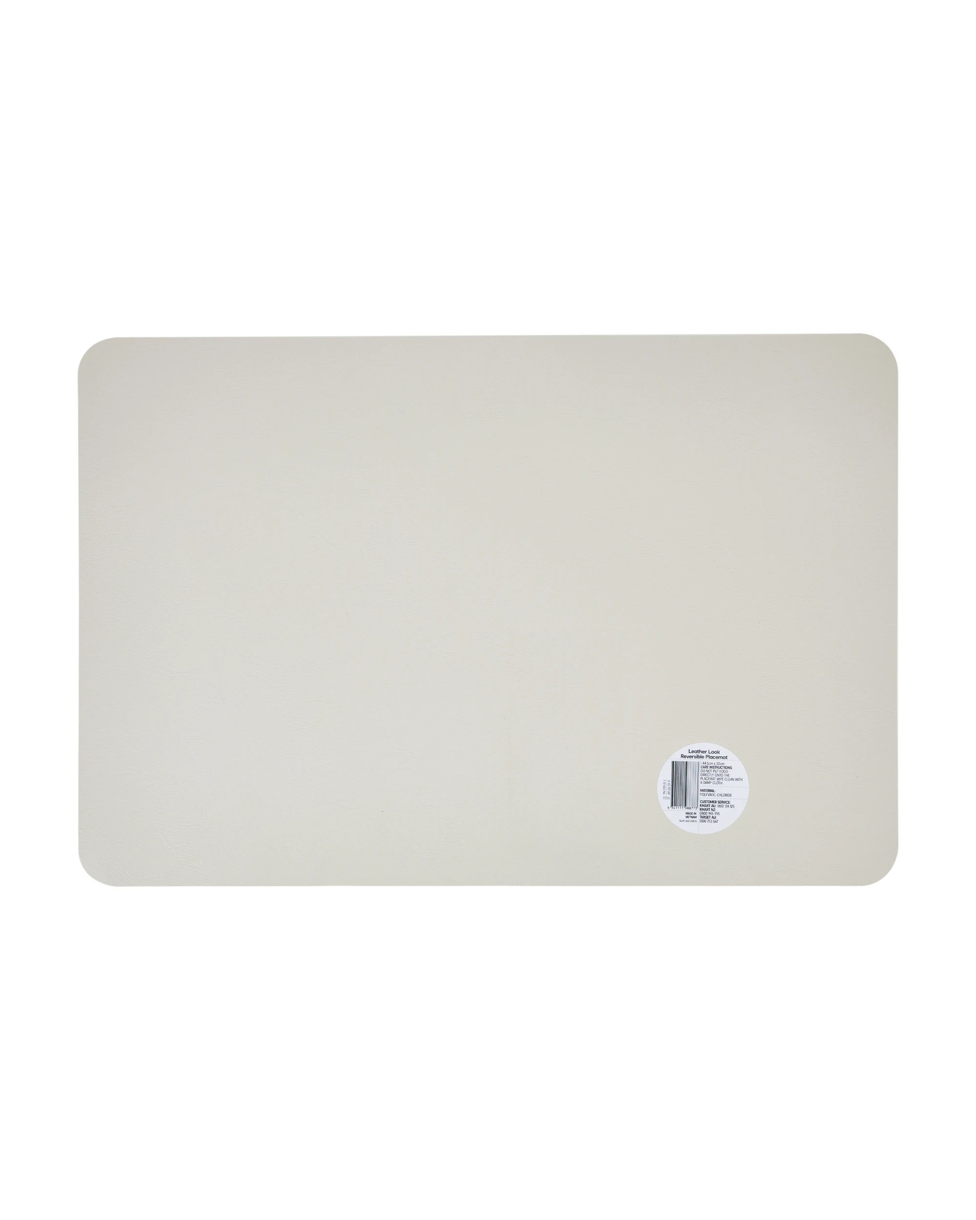 4 Leather Look Reversible Placemat - Taupe and Green, 4 of 4
