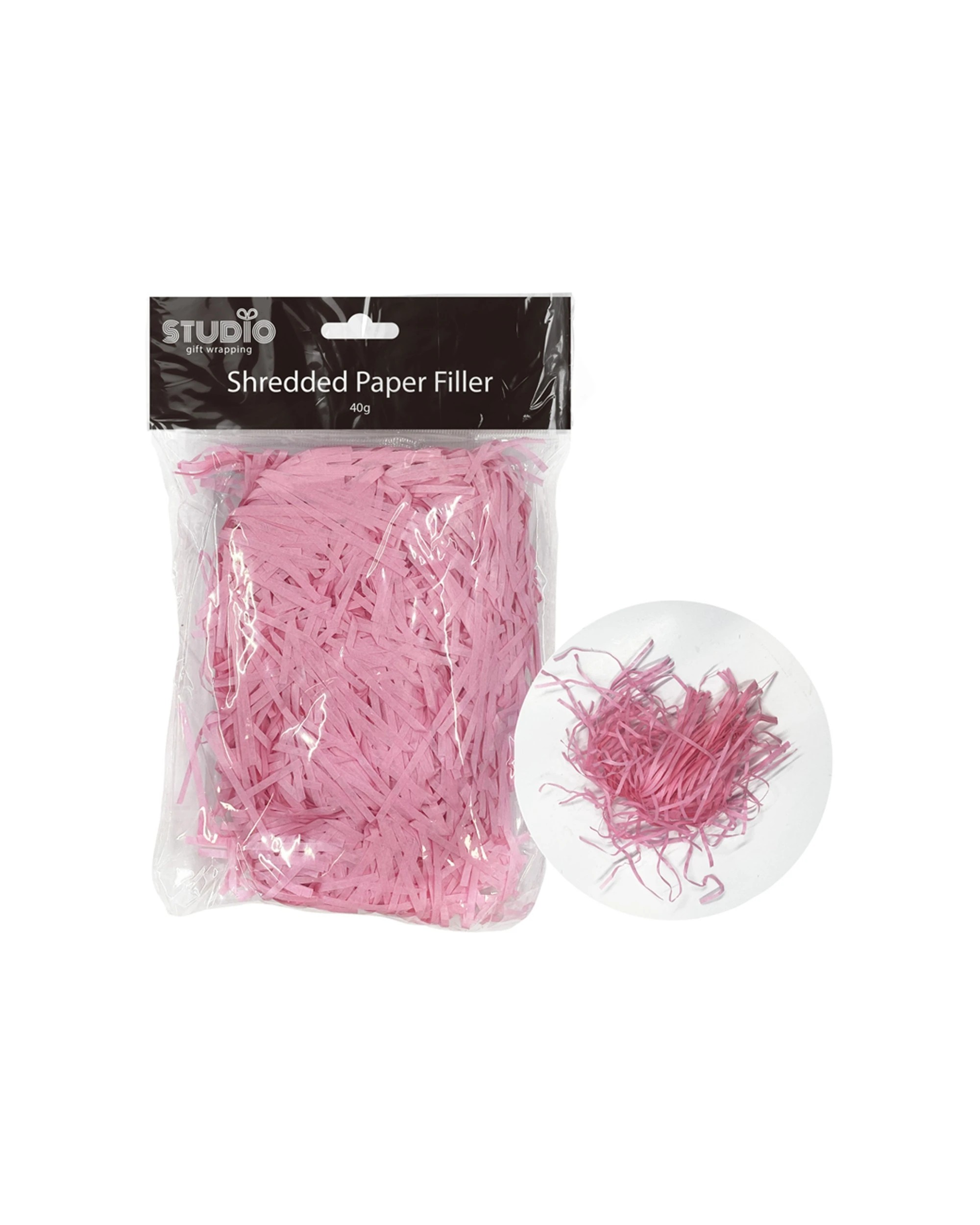 2 Studio Gift Wrapping 40g Filler/shredded Paper Decoration Present Decor - Pink, 2 of 3