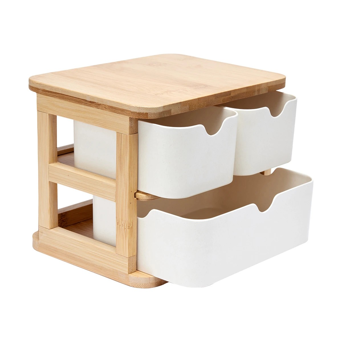 6 3 Drawer Bamboo Storage Unit, 6 of 8